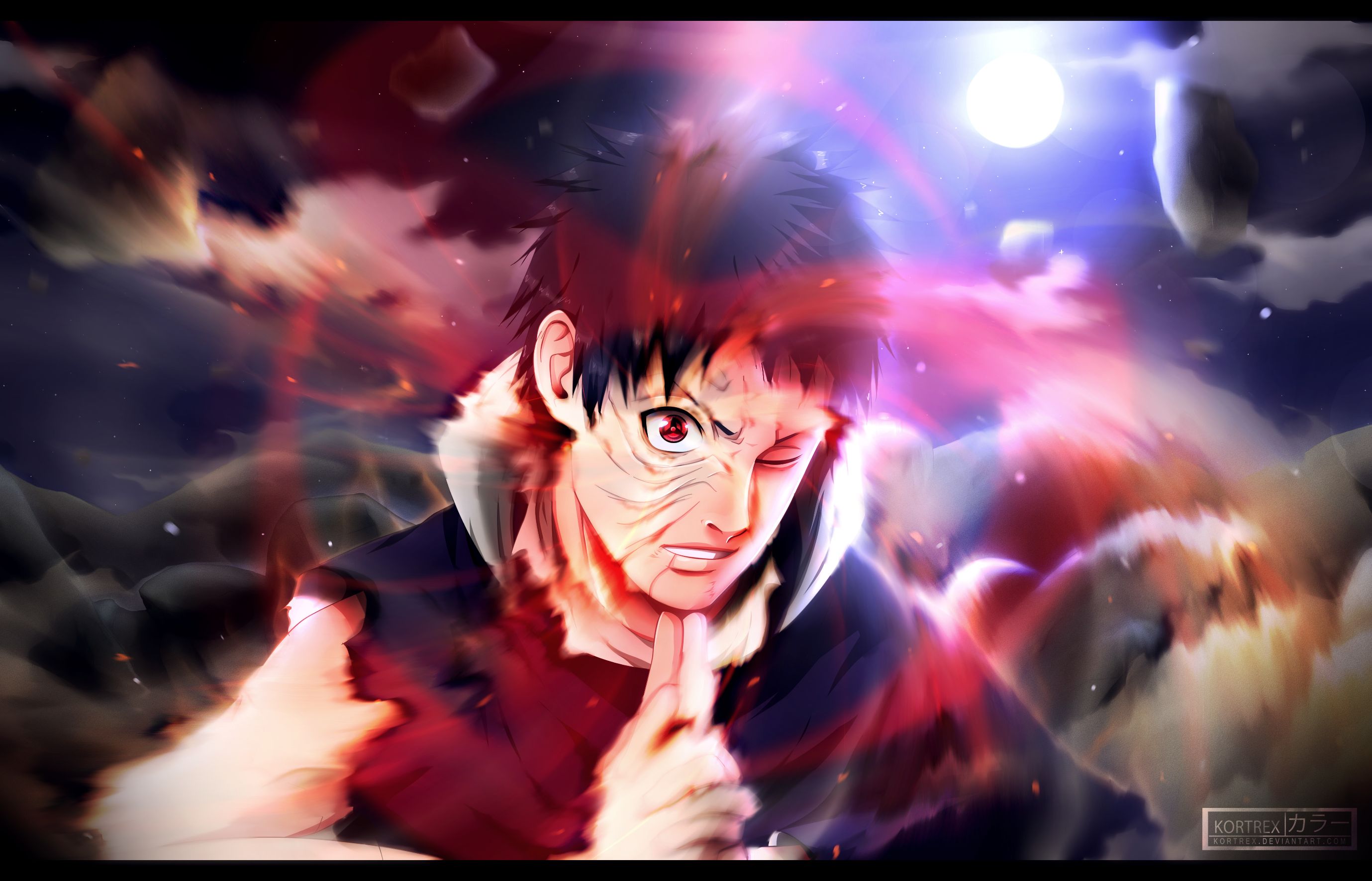 Obito uchiha with sharingan background Wallpapers Download