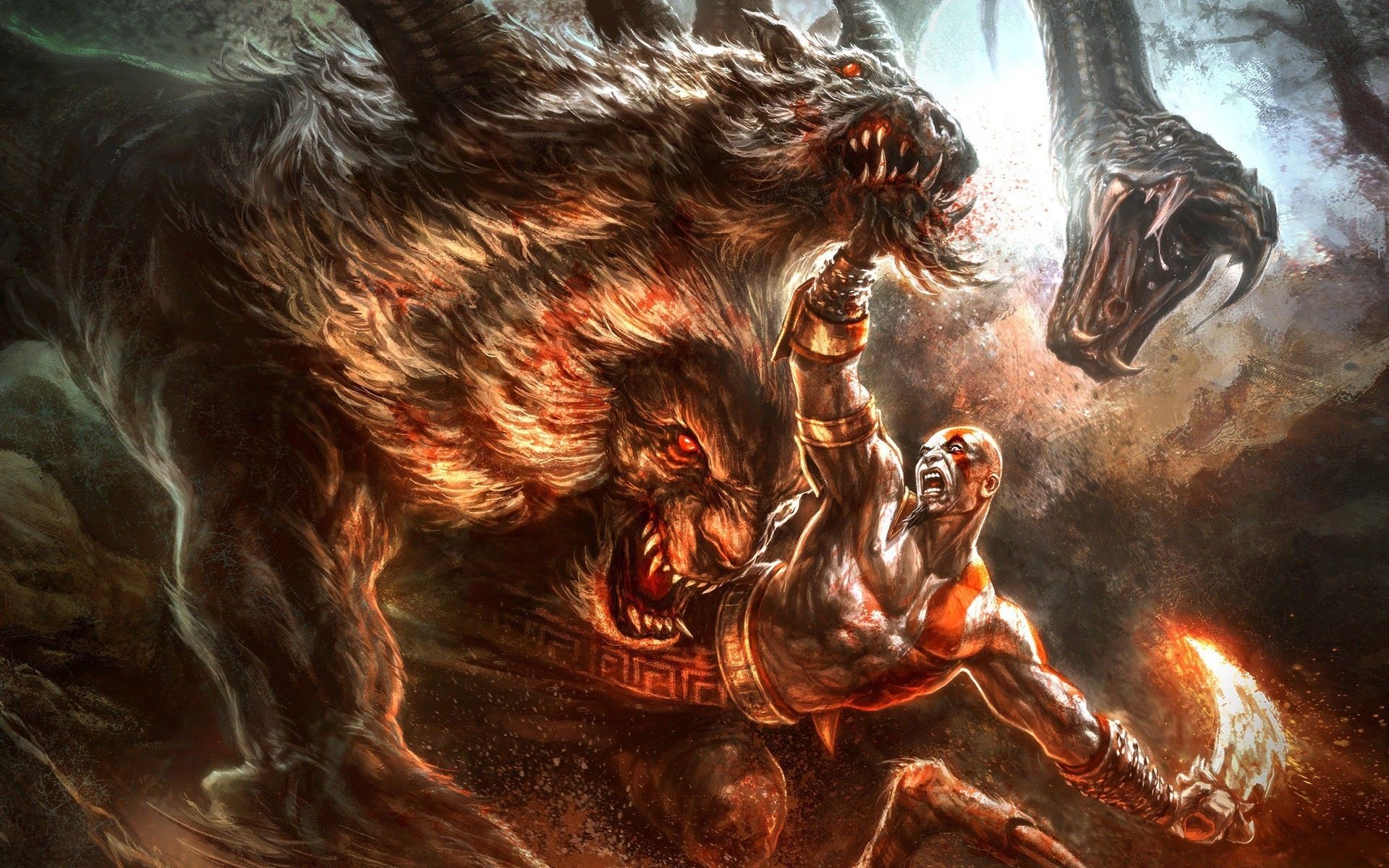 Horizontal Wallpaper god of war, kratos (god of war), video game