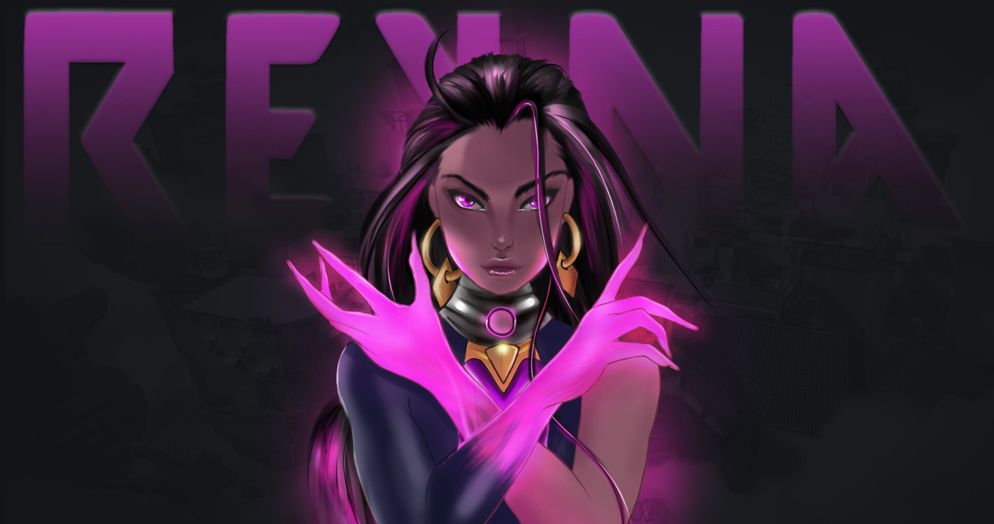 Reyna Valorant, magenta, art, Kill, frulo, HD phone wallpaper