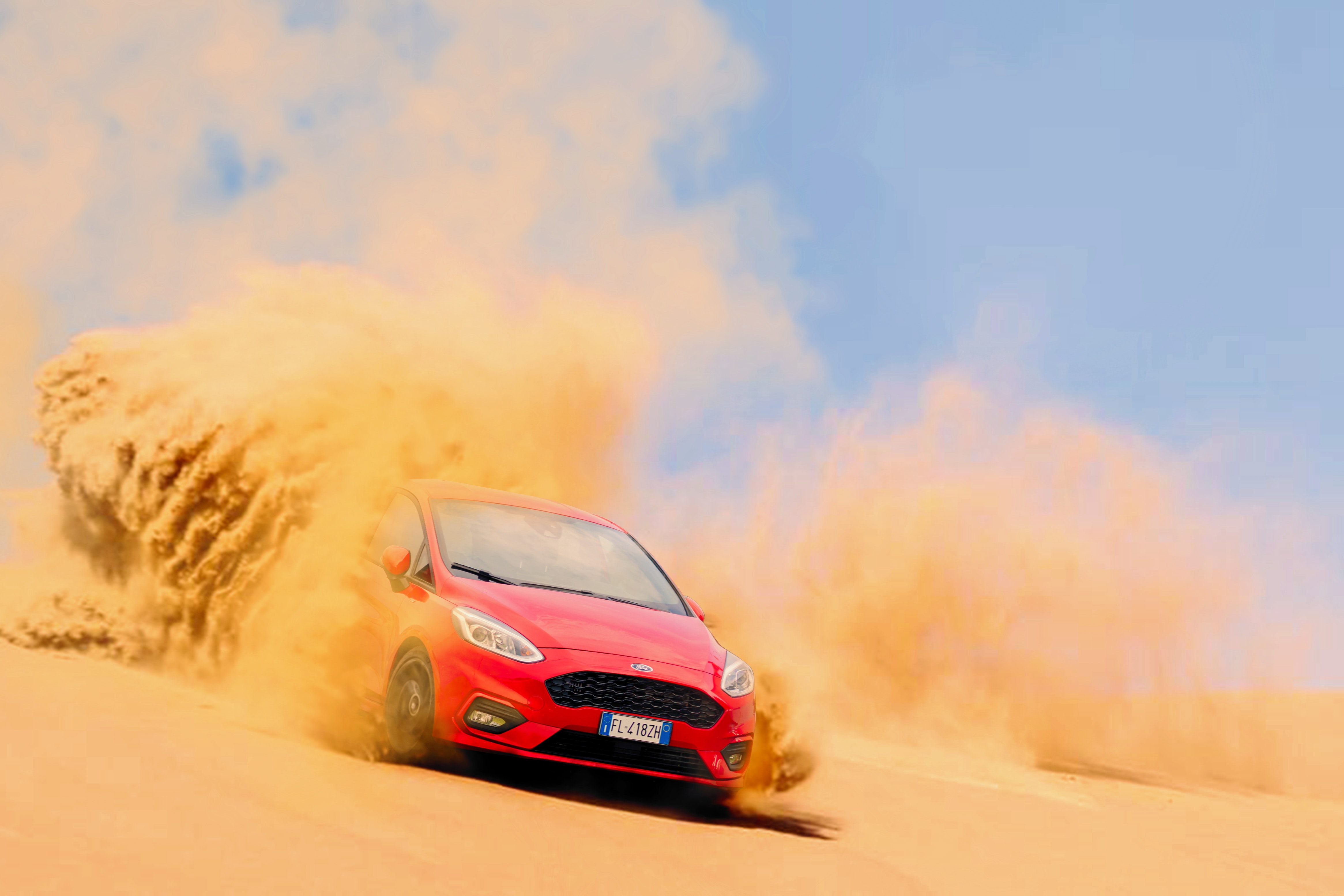 Download mobile wallpaper Sand, Desert, Ford, Cars, Drift for free.