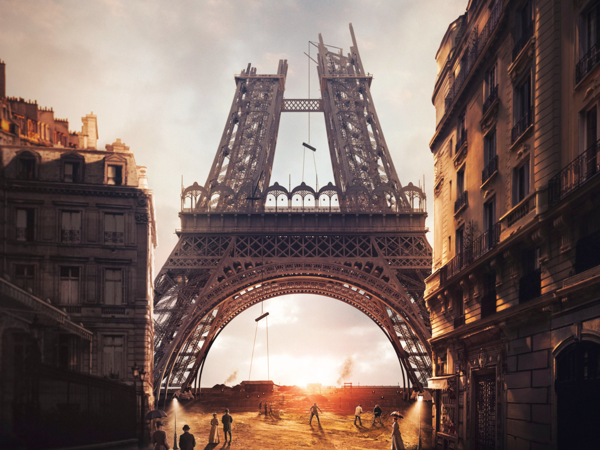 4K Eiffel desktop Wallpaper