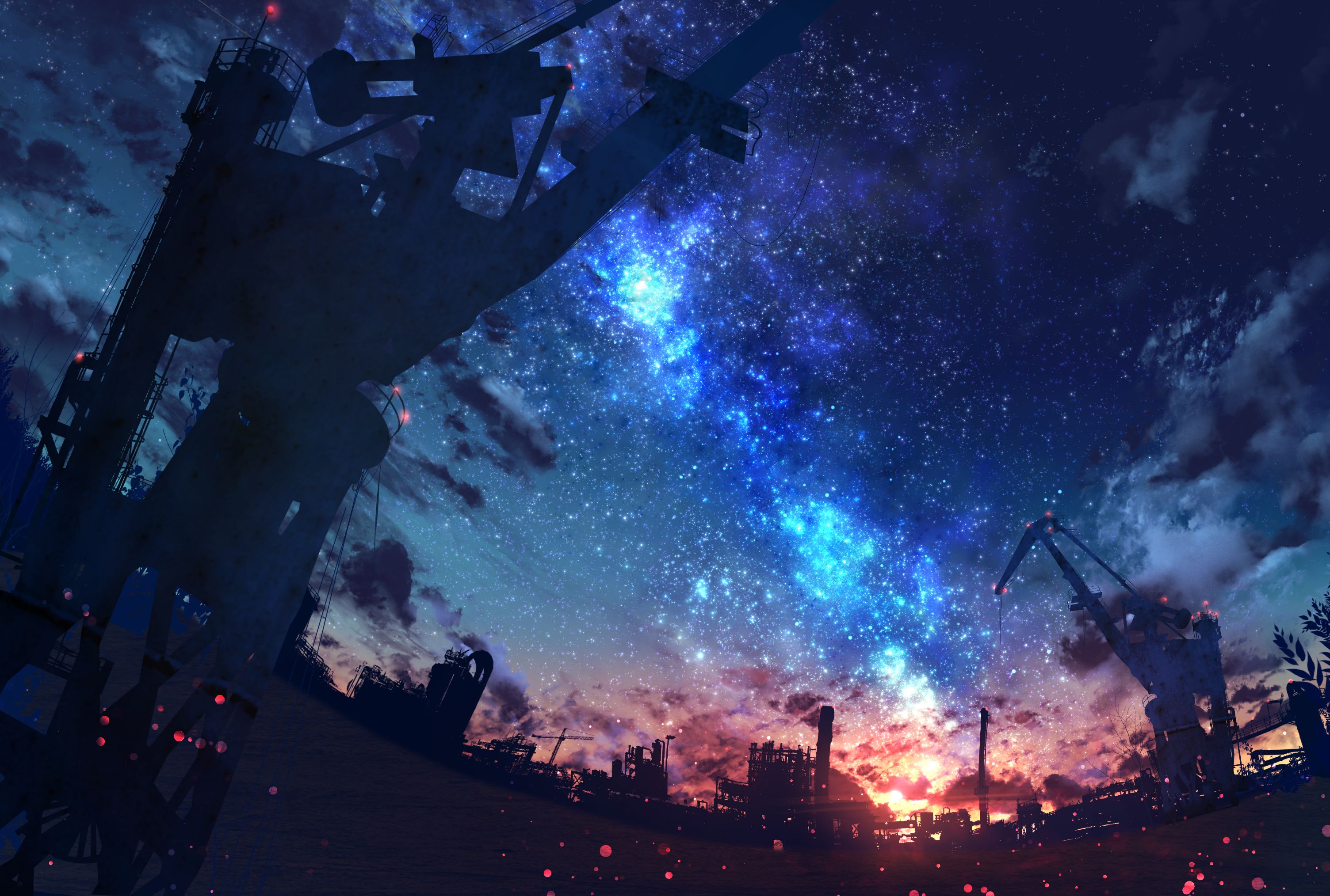 Night Anime Sky Animationcomic Background Stock Illustration 1647449977 |  Shutterstock