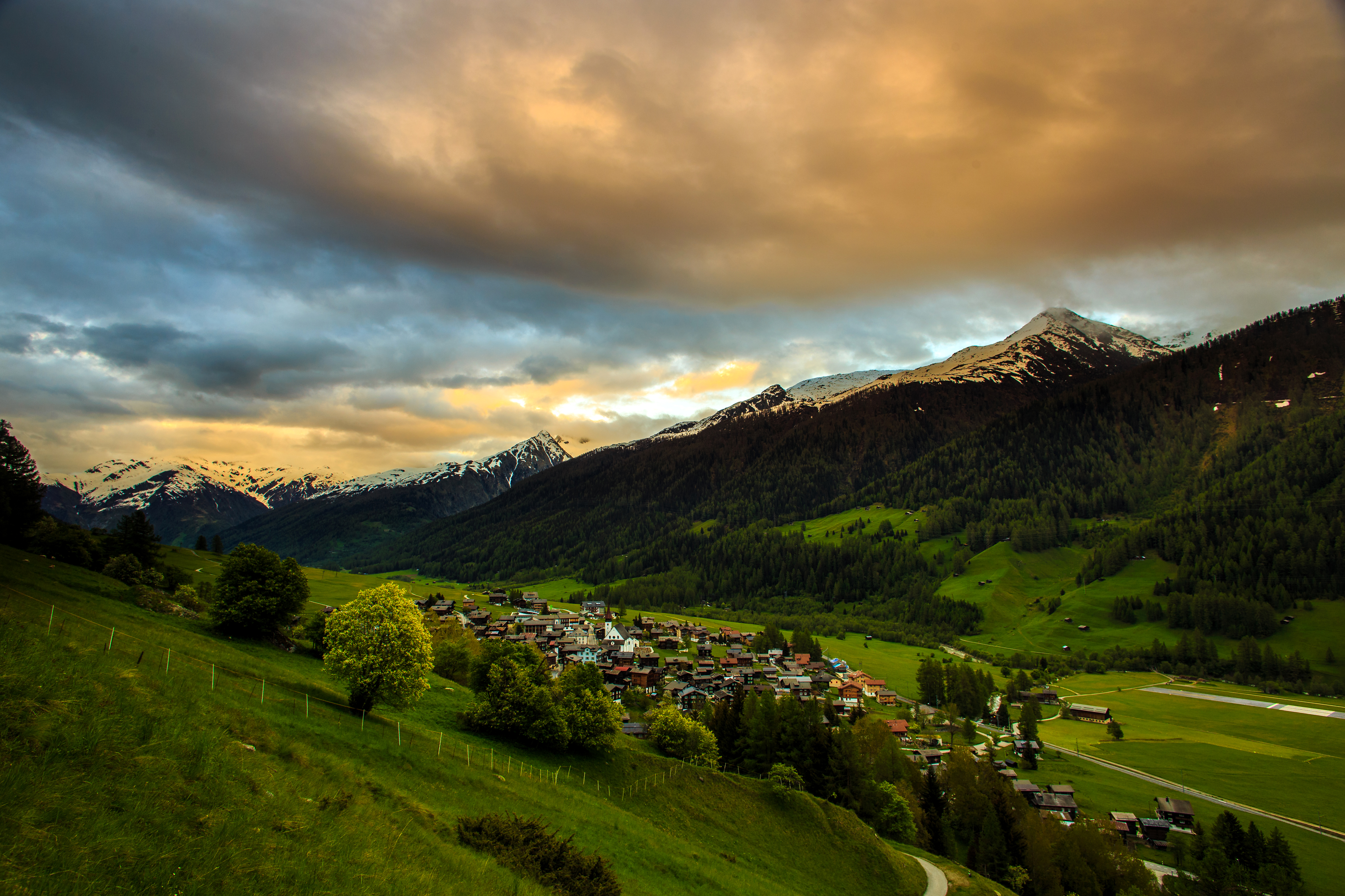 Пейзаж горы Швейцария