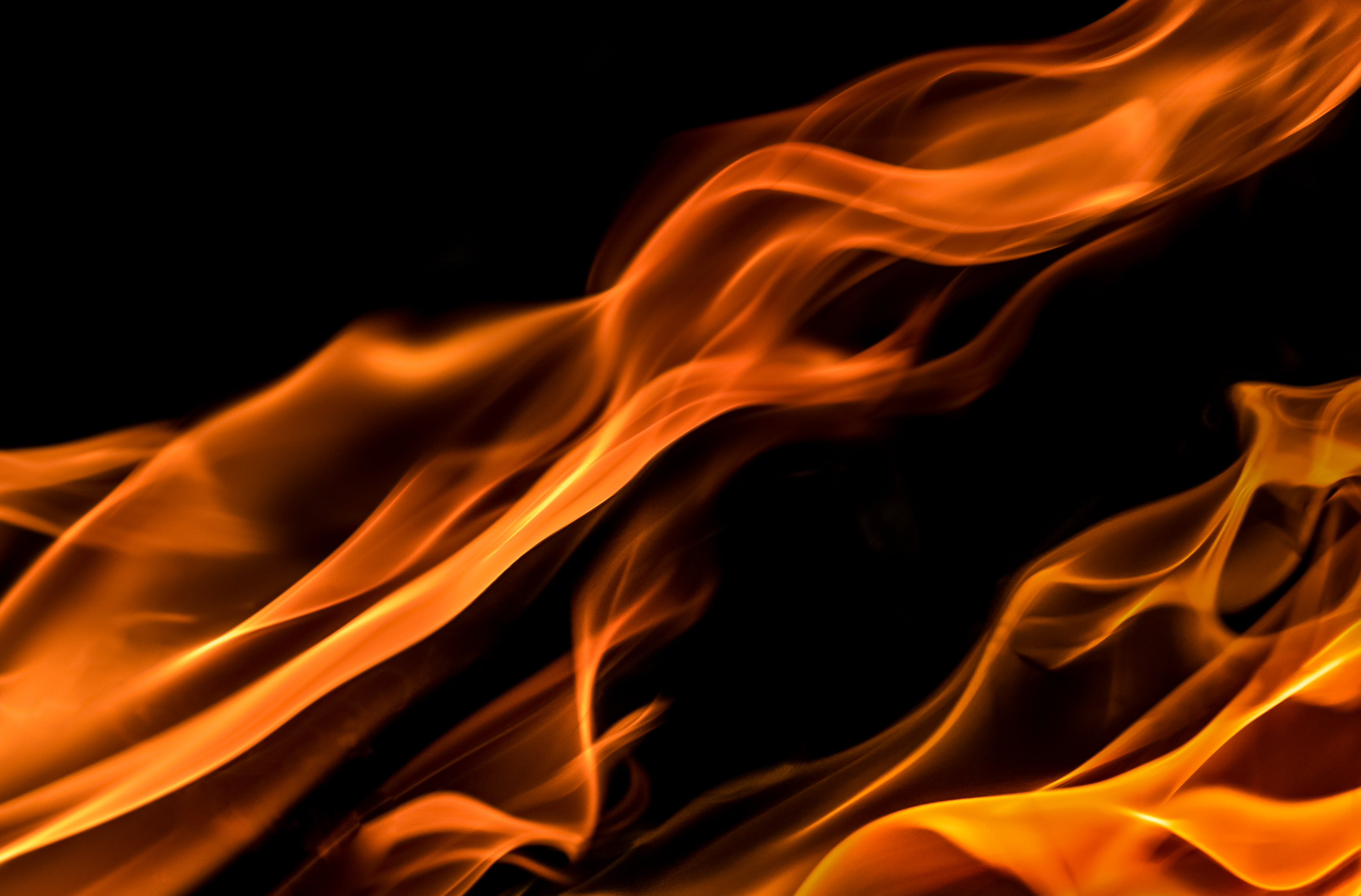Download mobile wallpaper Fire, Wavy, Abstract for free.