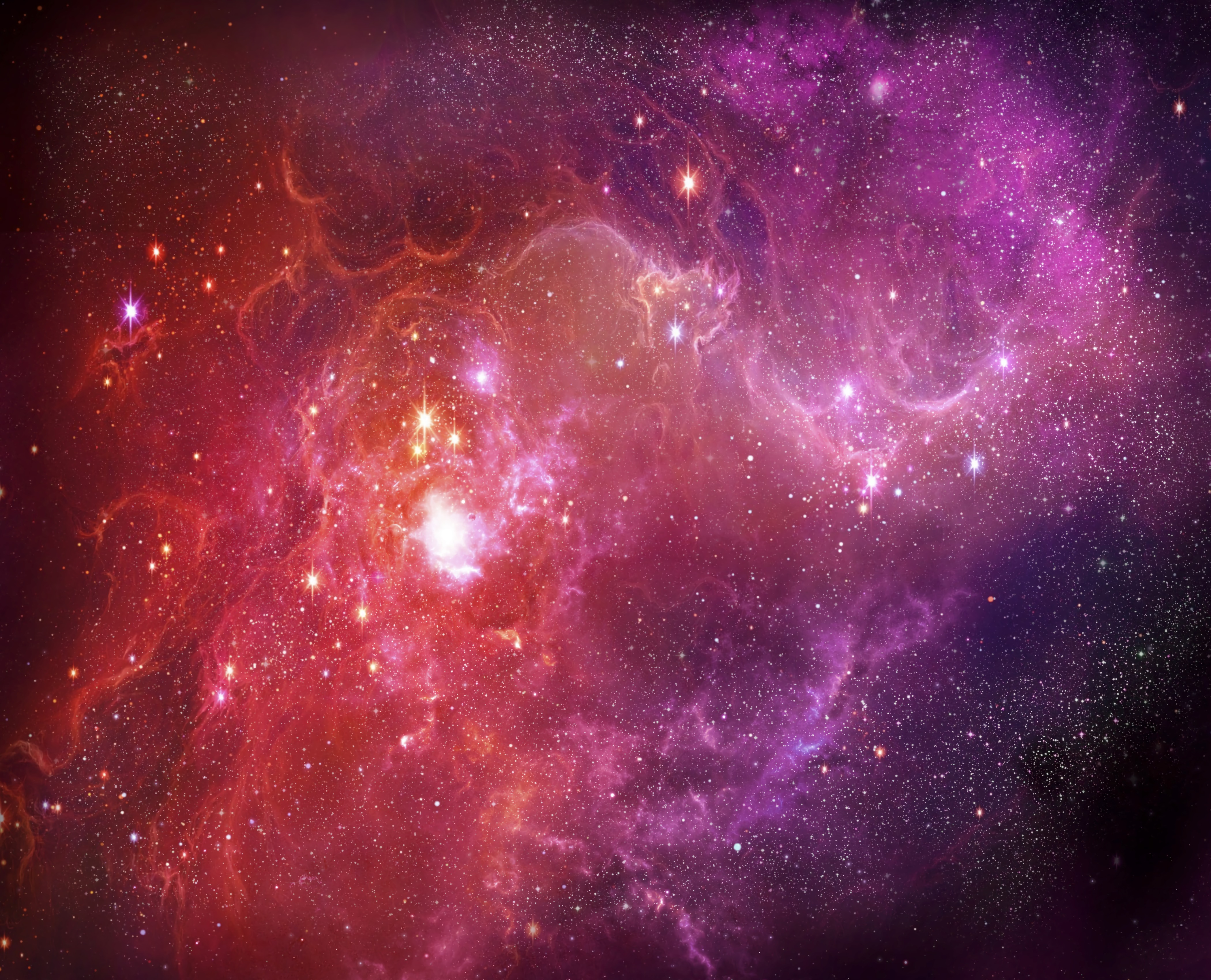 Download mobile wallpaper Nebula, Glare, Cloud, Shine, Light, Bright, Abstract for free.