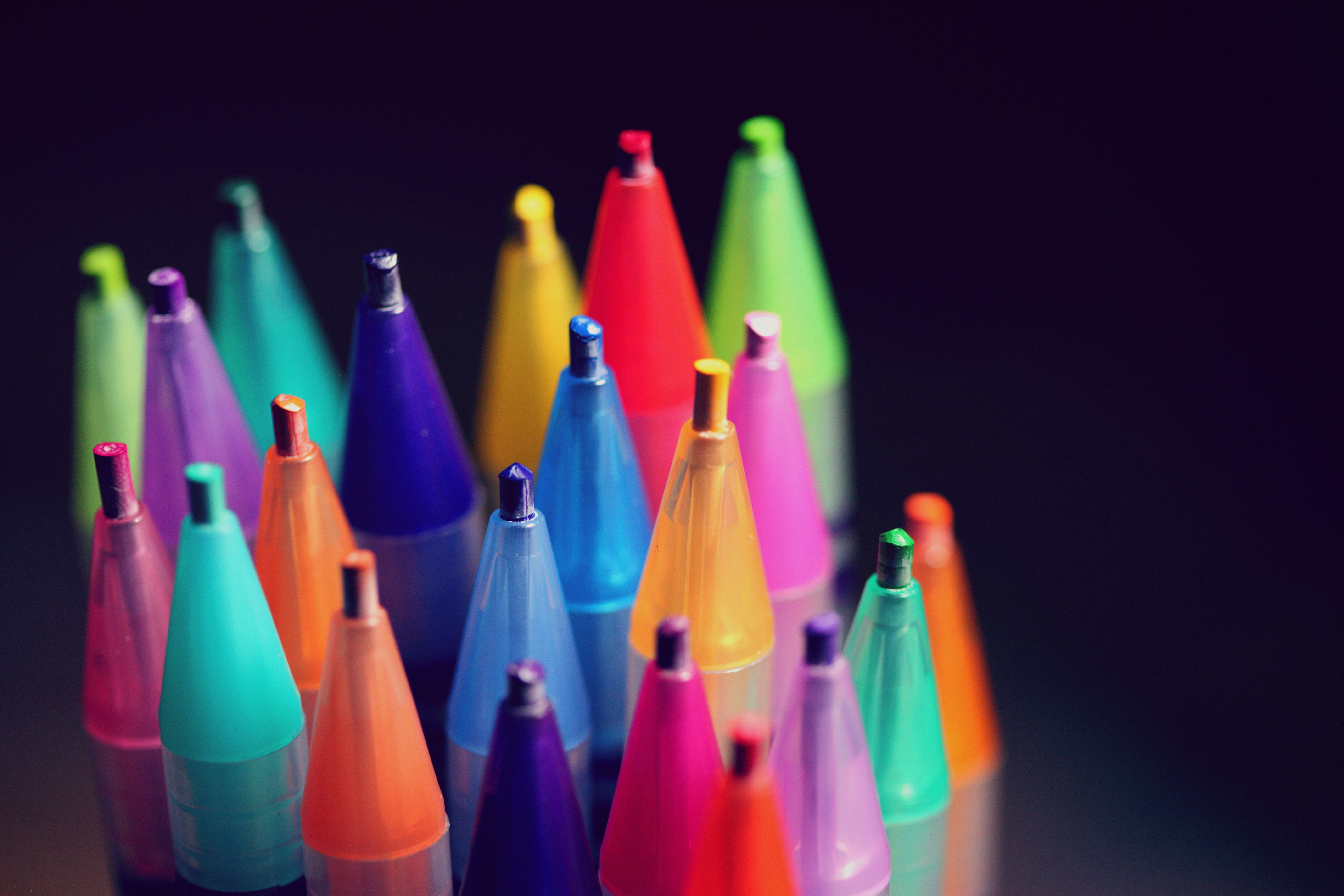 multicolored, motley, miscellanea, miscellaneous, pencils, pens, handles