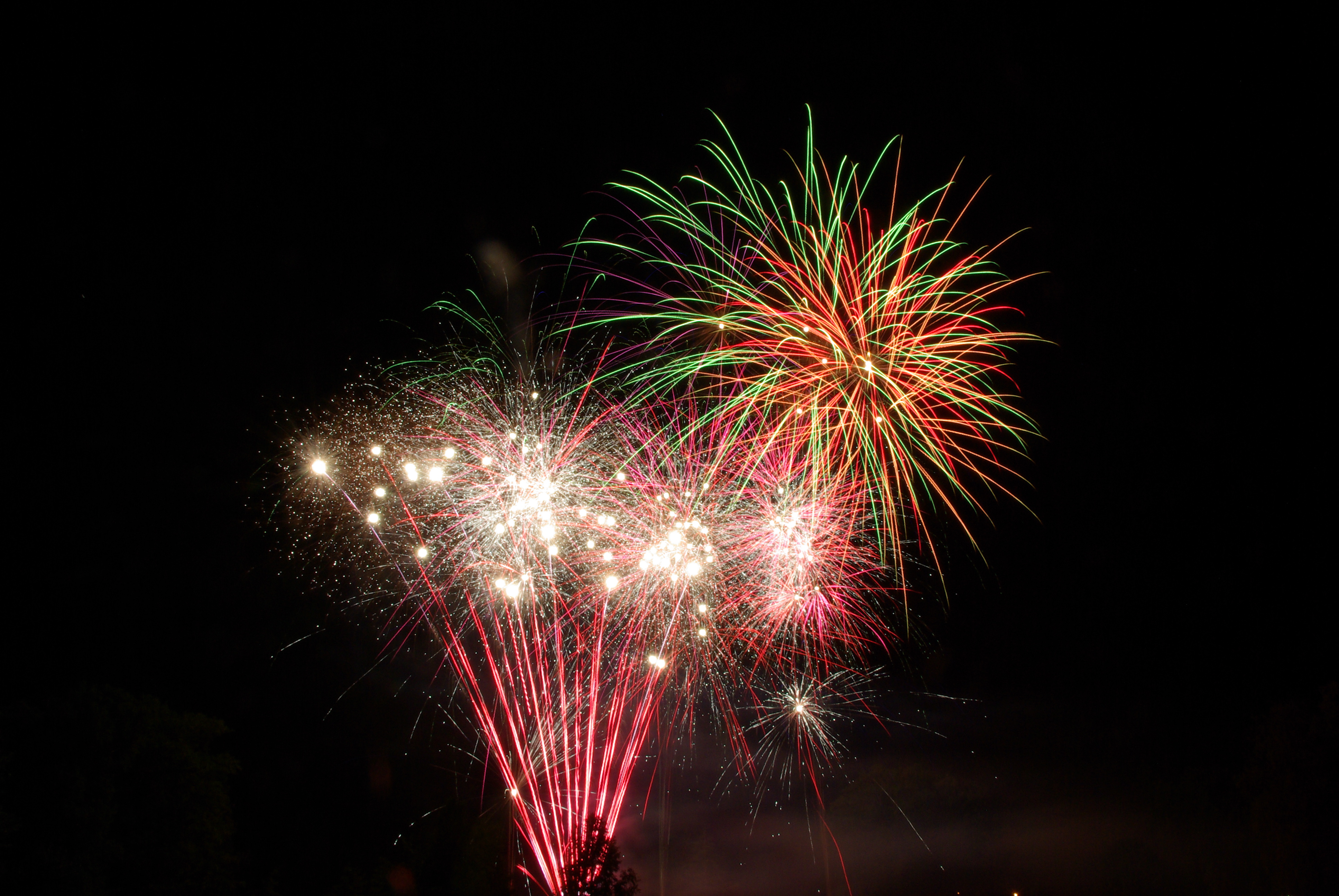 motley, firework, salute, holidays, sparks, multicolored, holiday, fireworks