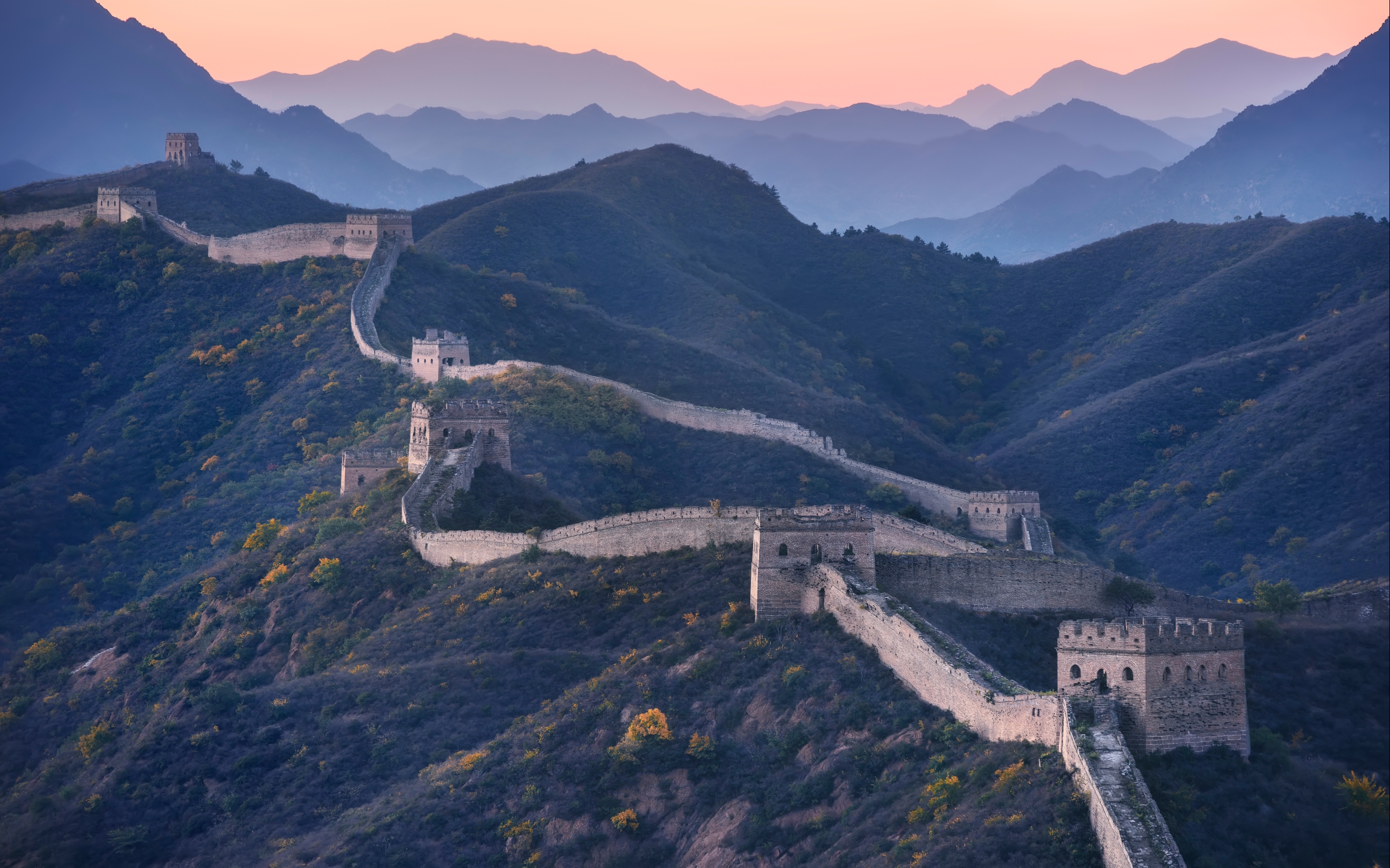 great wall of china, monuments, man made lock screen backgrounds