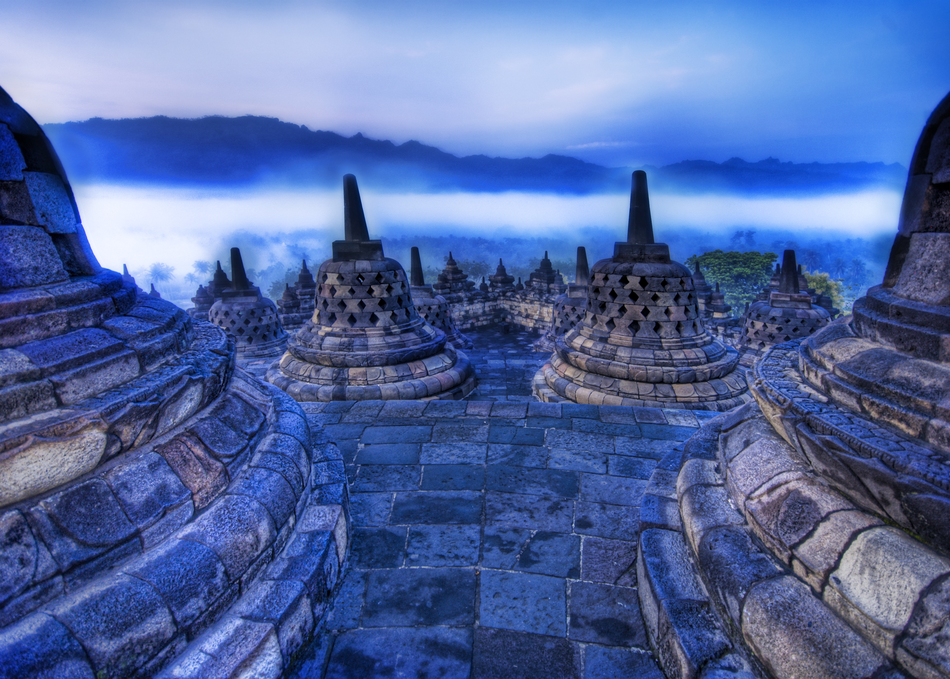 Die besten Borobudur-Hintergründe für den Telefonbildschirm