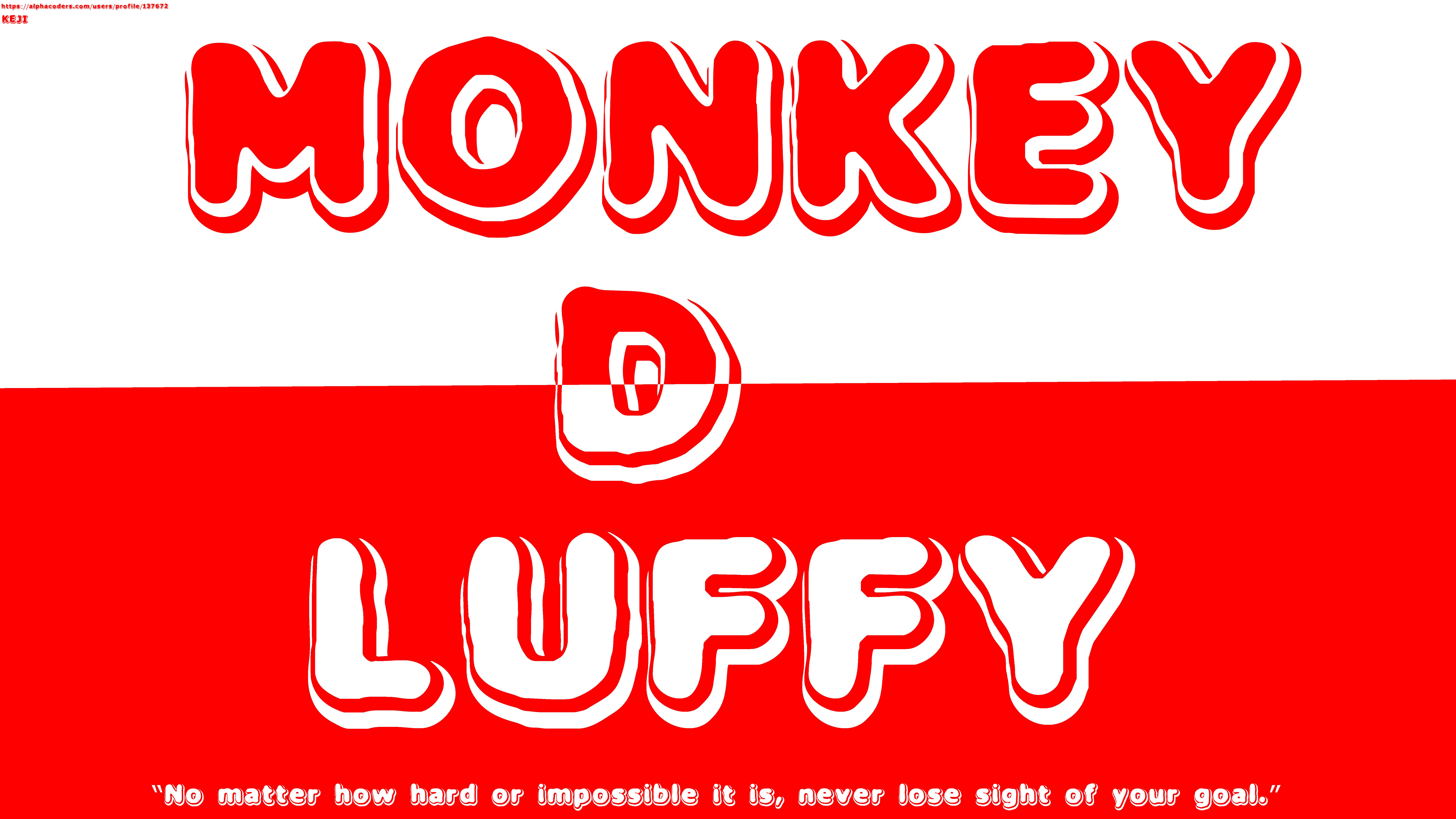 Download mobile wallpaper Anime, Text, Quote, One Piece, Monkey D Luffy for free.