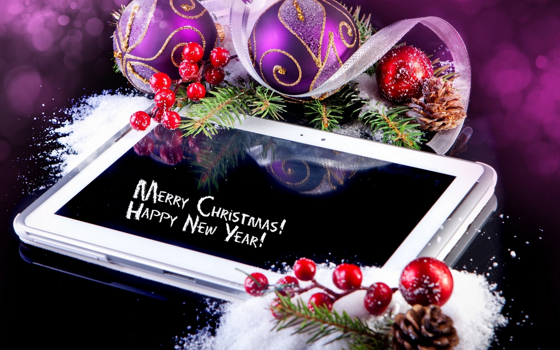 happy new year, holiday, new year, christmas, decoration, merry christmas, tablet wallpaper for mobile