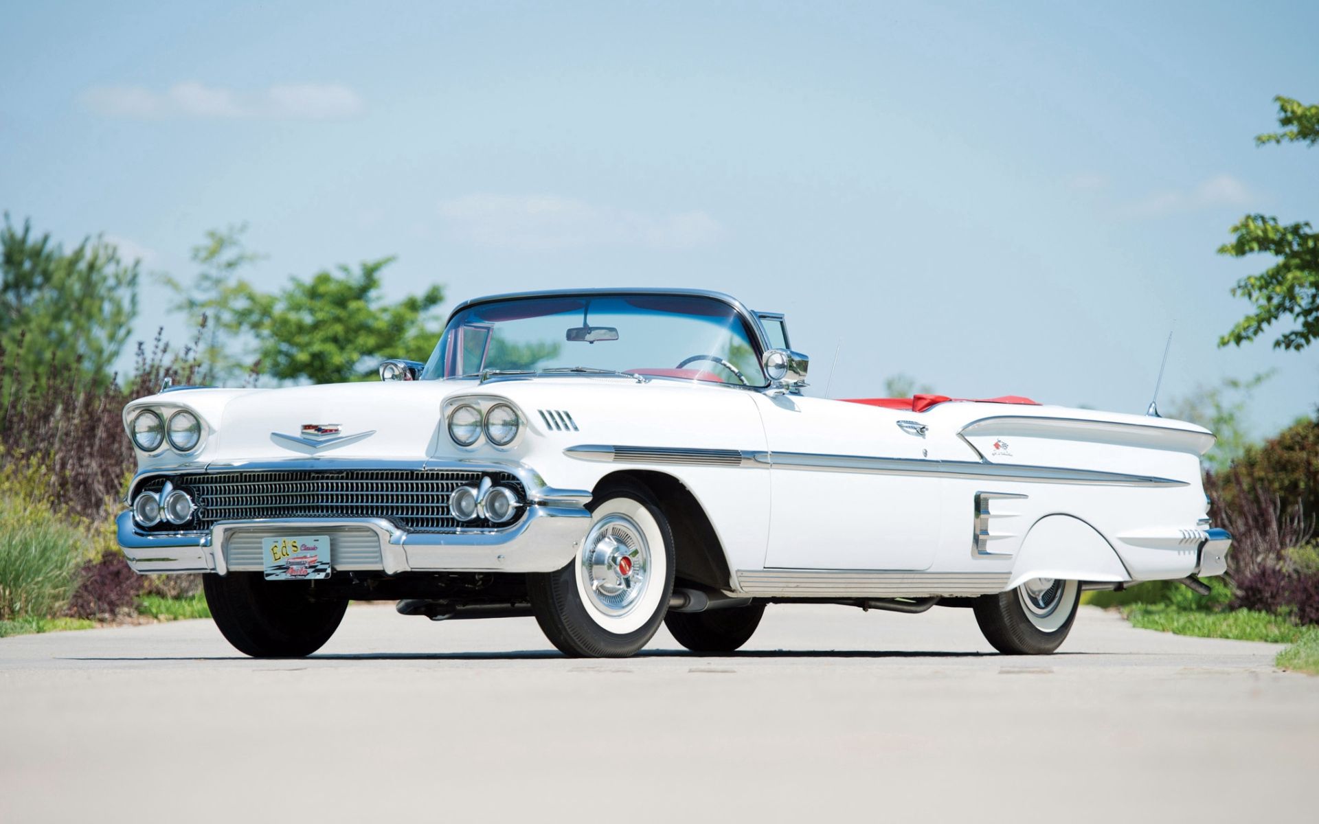 Téléchargez des papiers peints mobile Chevrolet, 1958, Bel Air, Impala, Cabriolet, Voitures gratuitement.