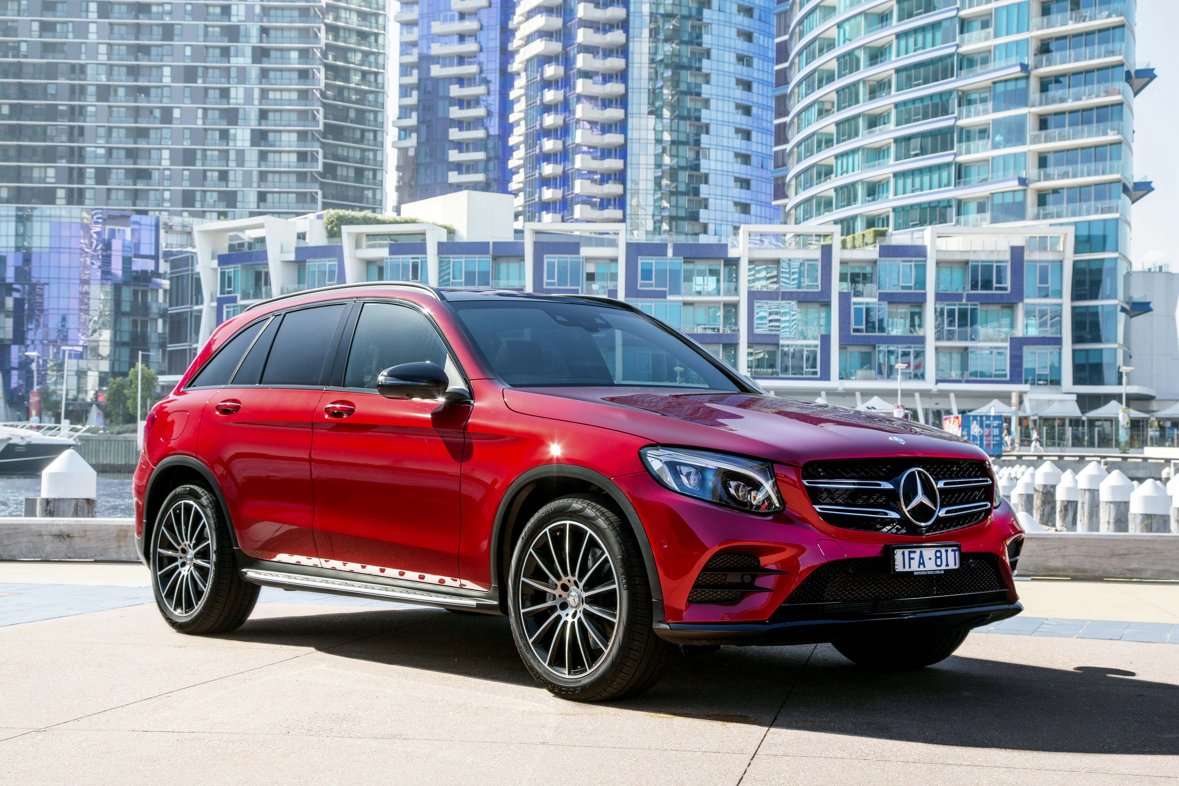 cars, red, side view, mercedes benz, glc class, x253 wallpapers for tablet