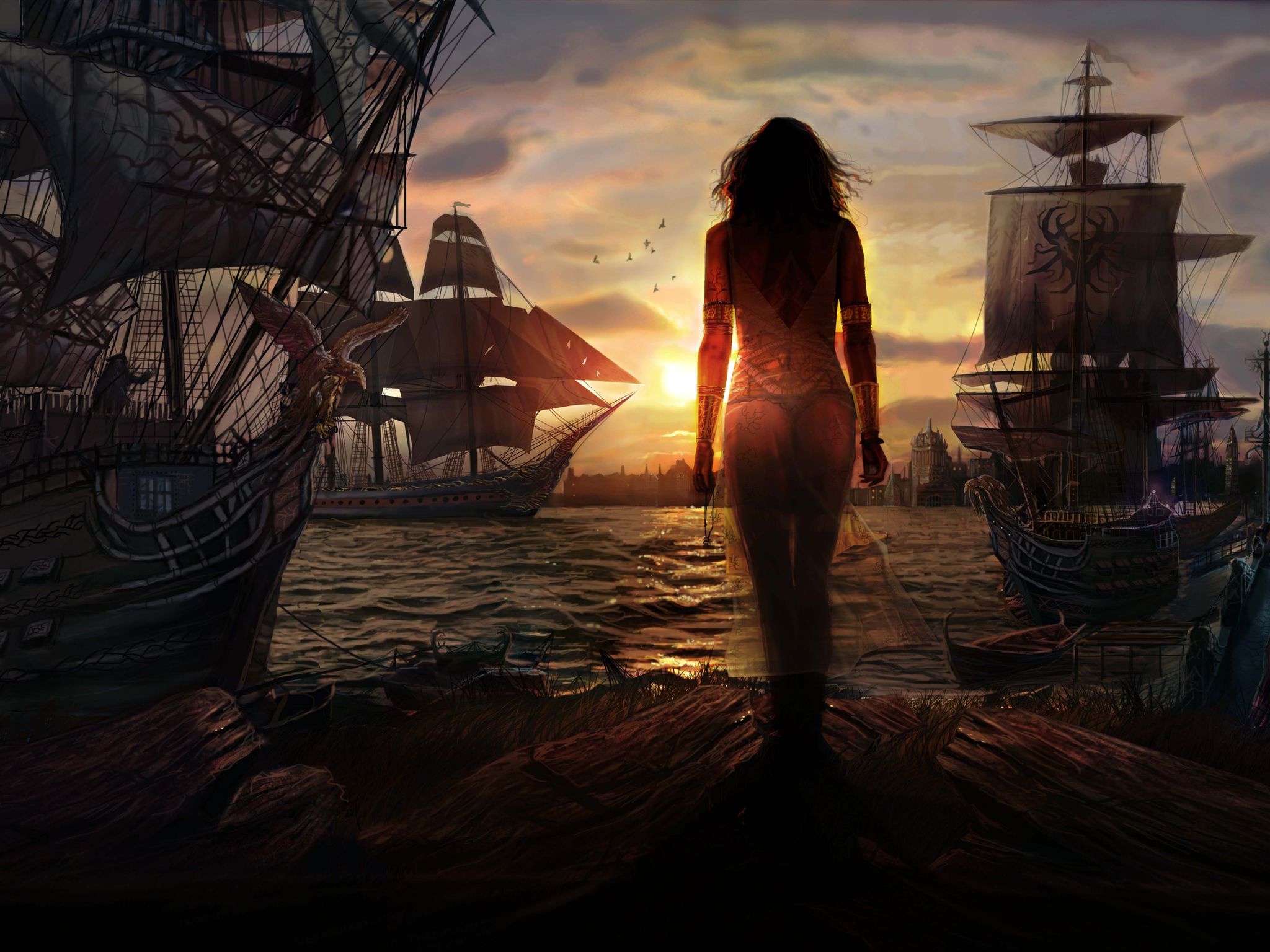 1280x2120 Pirate Girl iPhone , Backgrounds, and, pirates mobile HD phone  wallpaper | Pxfuel