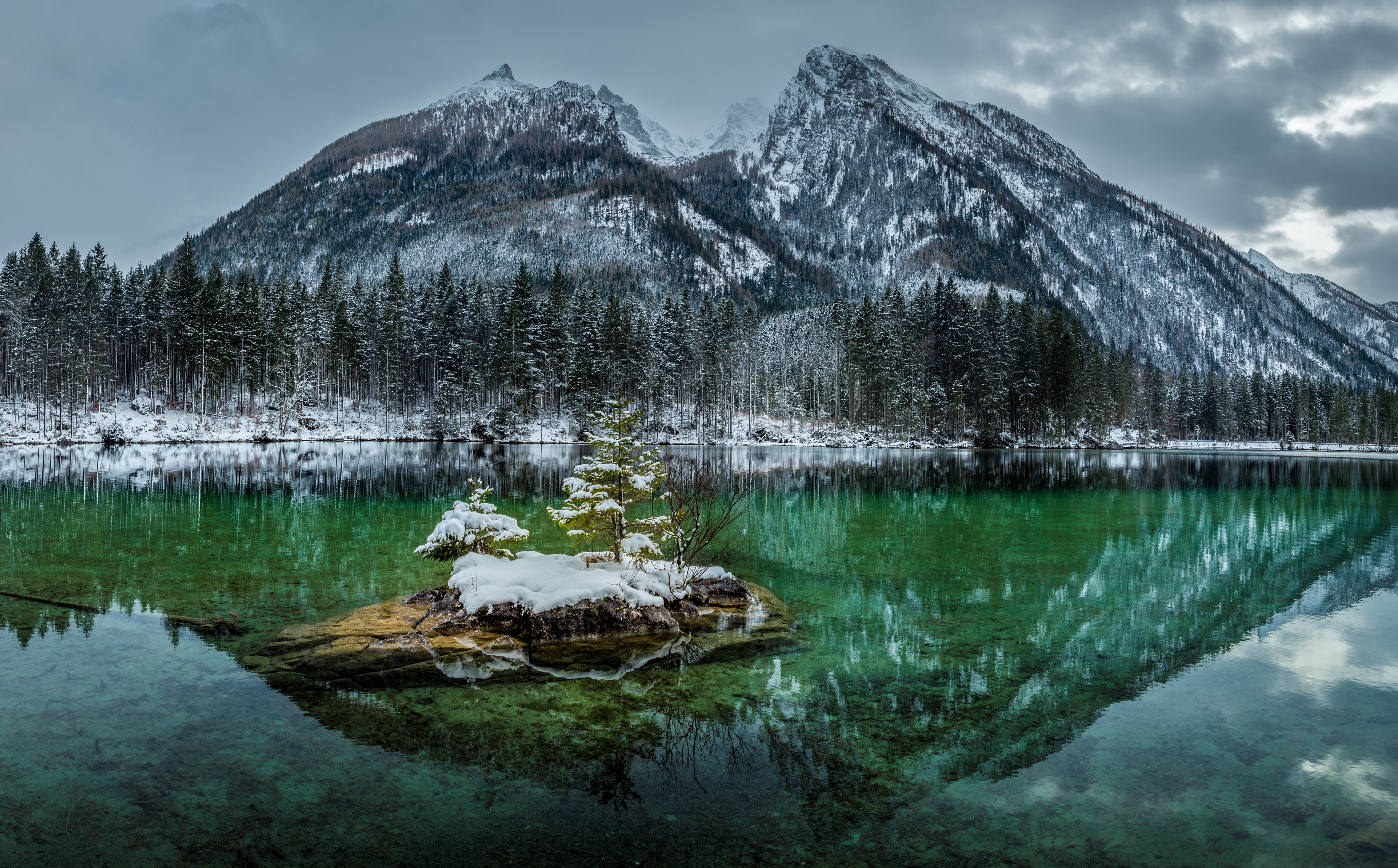 Зима озеро Бавария