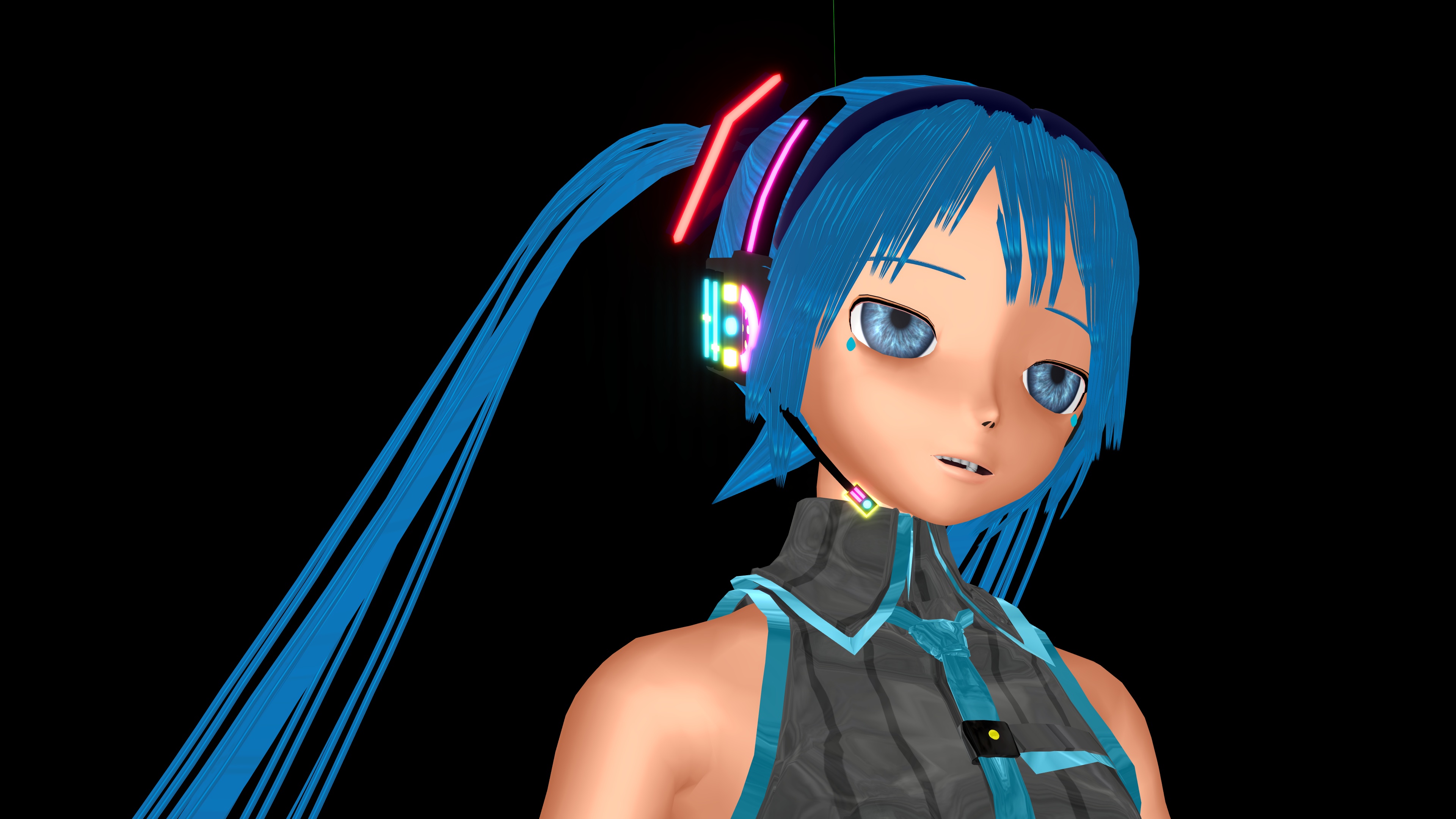 998770 télécharger l'image animé, vocaloïde, mixeur, yeux bleus, cheveux bleus, hatsune miku - fonds d'écran et économiseurs d'écran gratuits