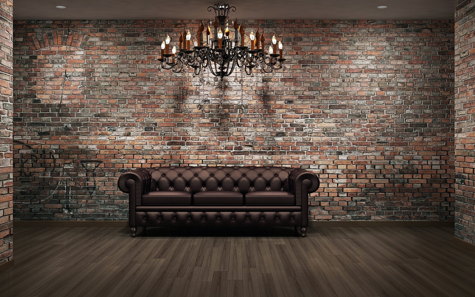 wall, man made, room, chandelier, couch, lounge mobile wallpaper