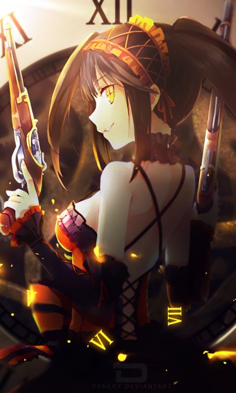 Kurumi Tokisaki Wallpaper iPhone  Date a live, Kurumi tokisaki, Anime