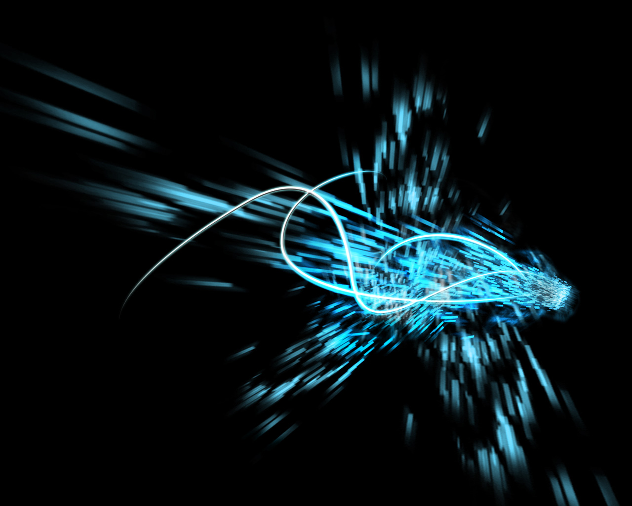 lines, abstract, blue, colors, dark, explosion Smartphone Background