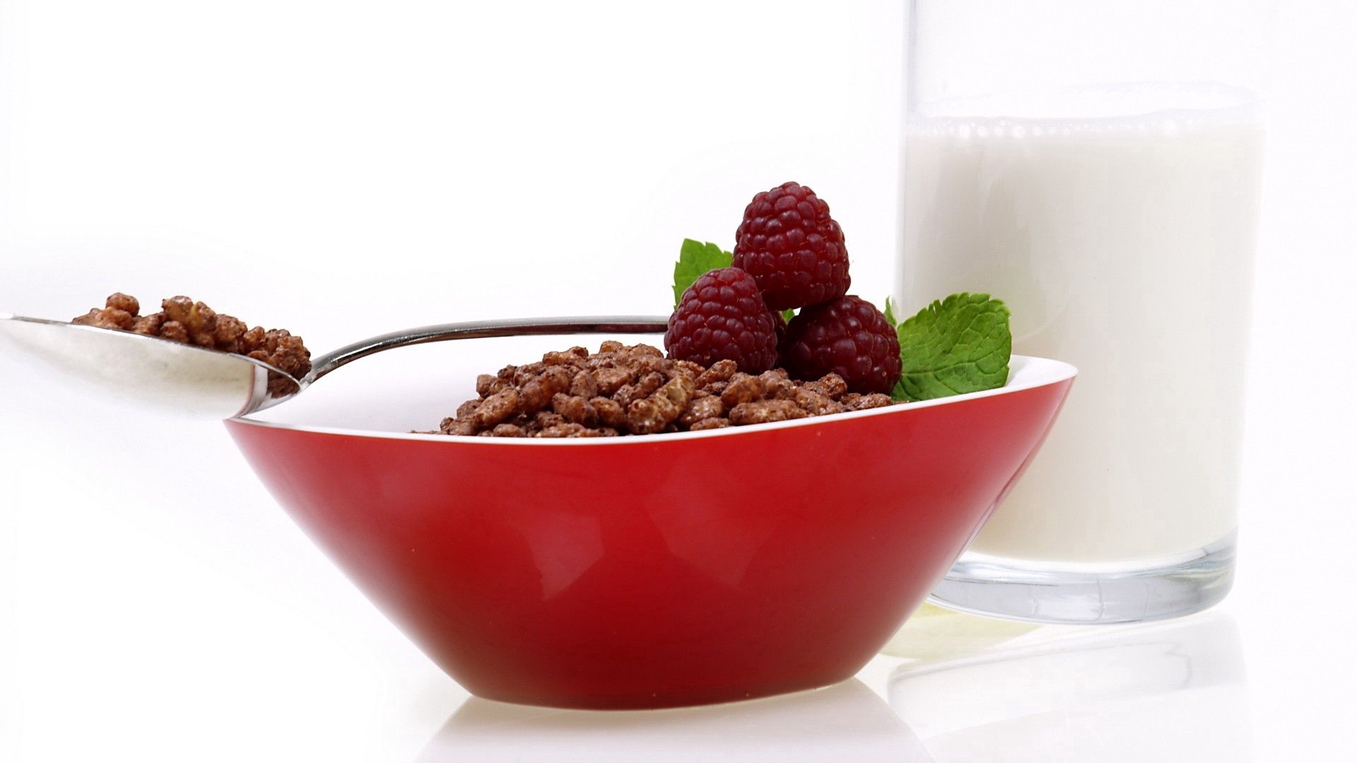 Laden Sie das Lebensmittel, Berries, Milch, Flocken-Bild kostenlos auf Ihren PC-Desktop herunter