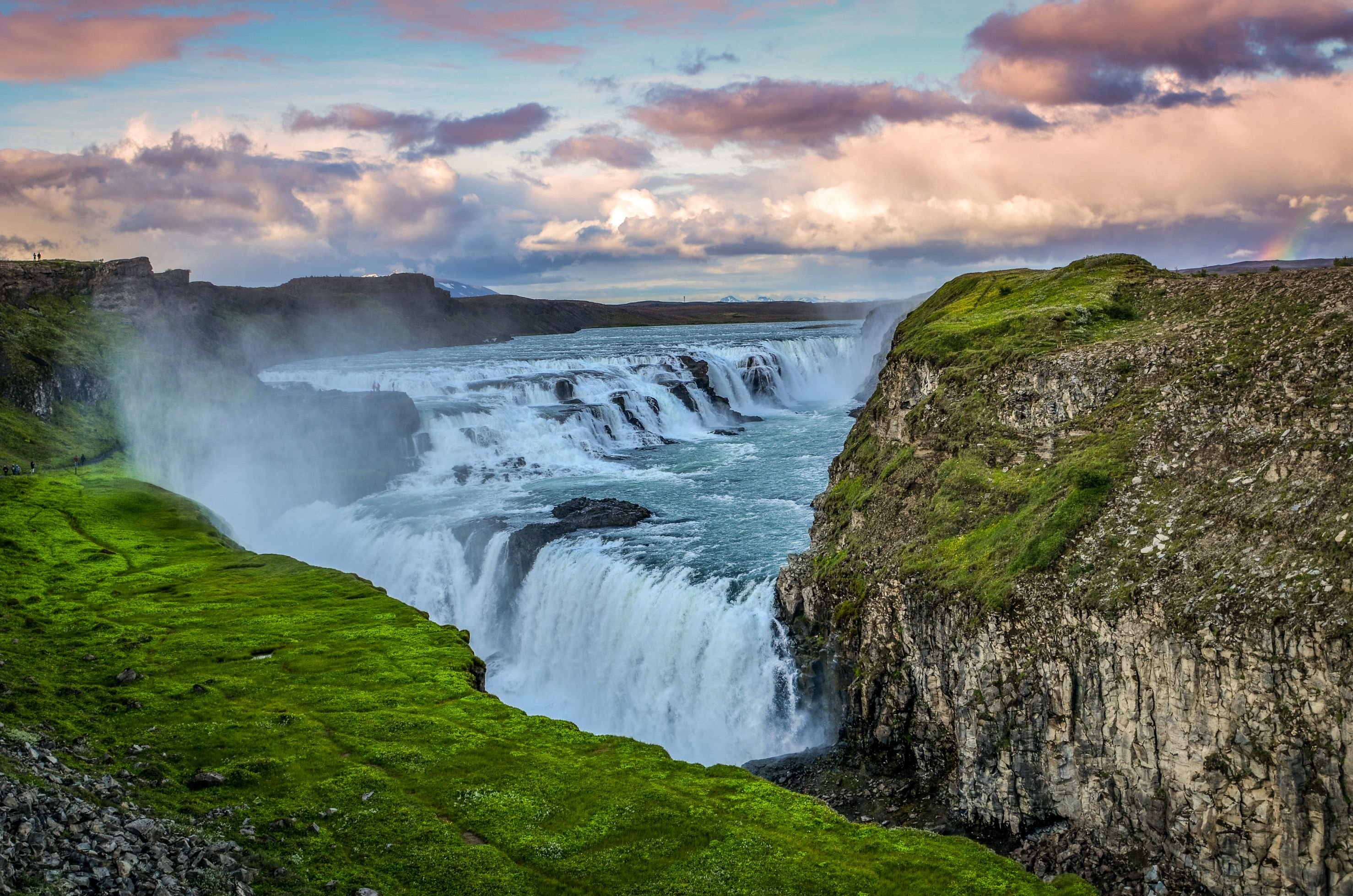 Водопад Gullfoss Исландия