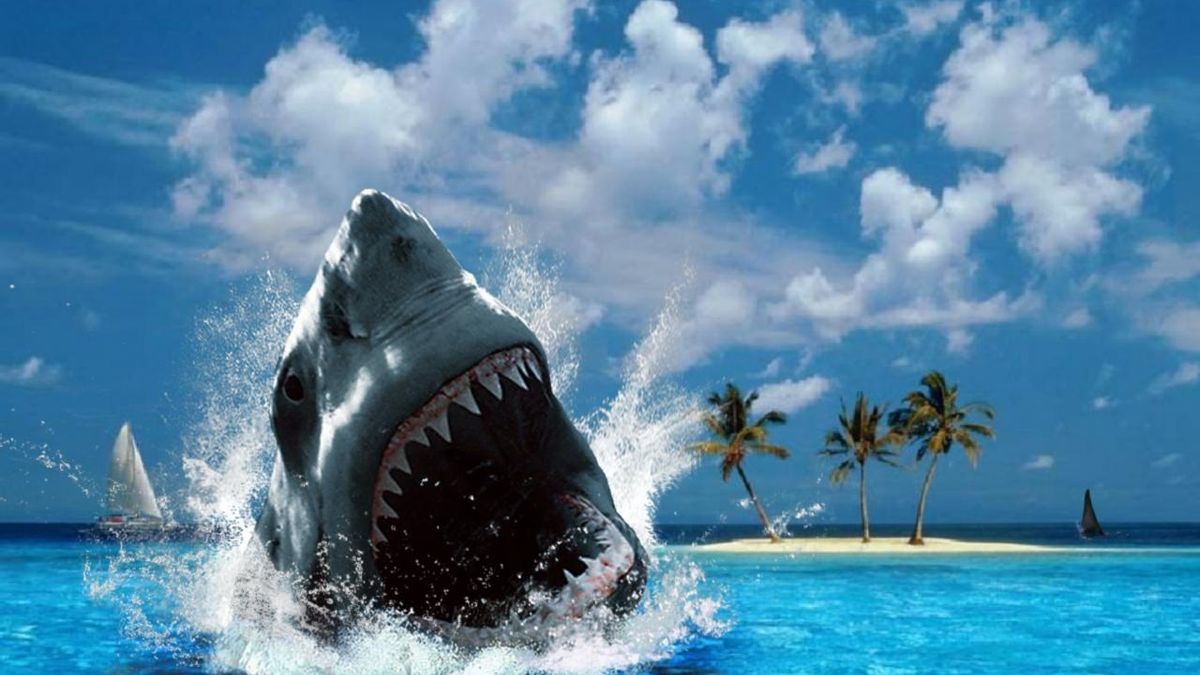 Картинка акулы в HD 16:9 фантастика