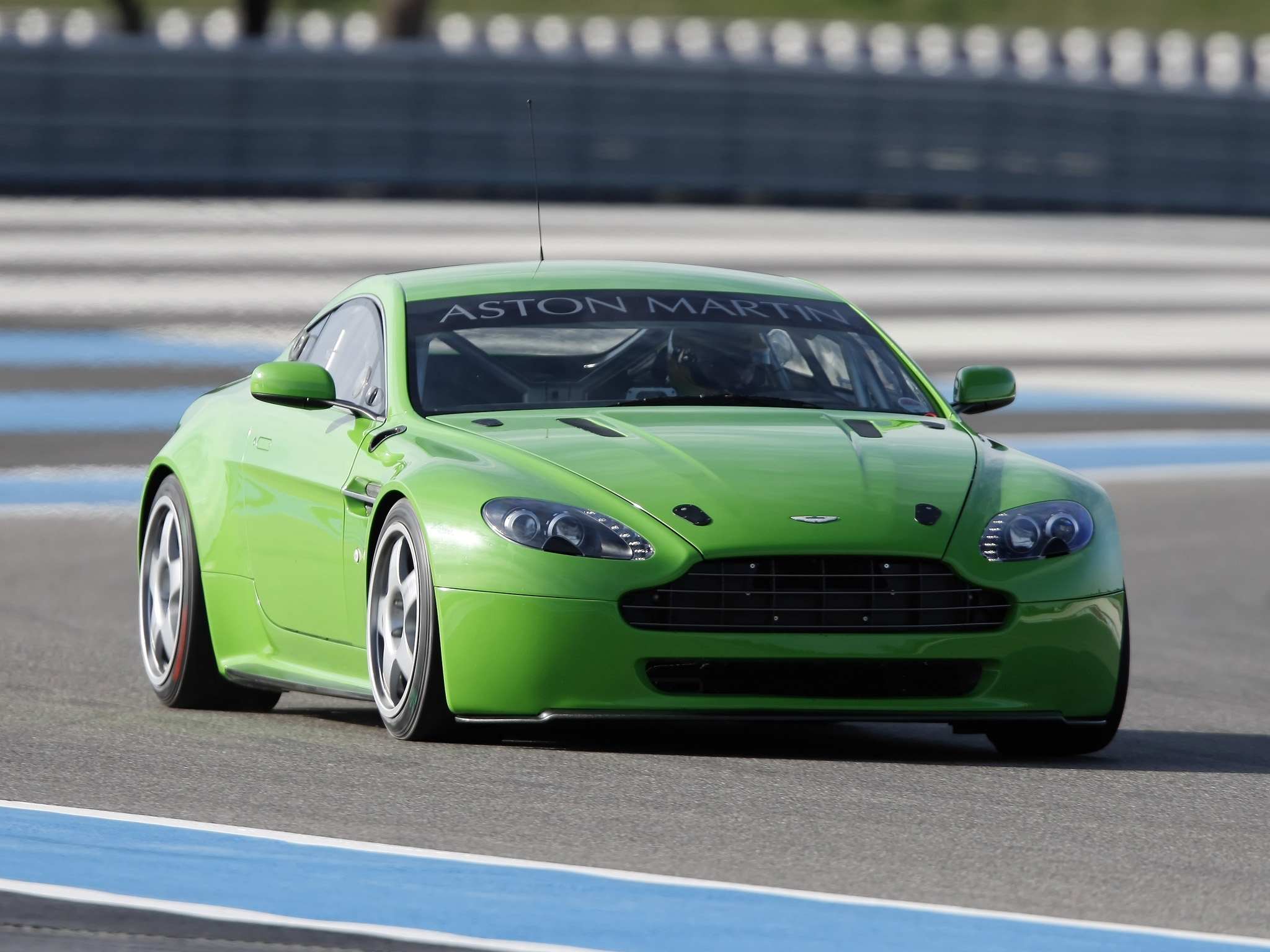 auto, aston martin, cars, green, front view, 2007, v8, vantage wallpapers for tablet