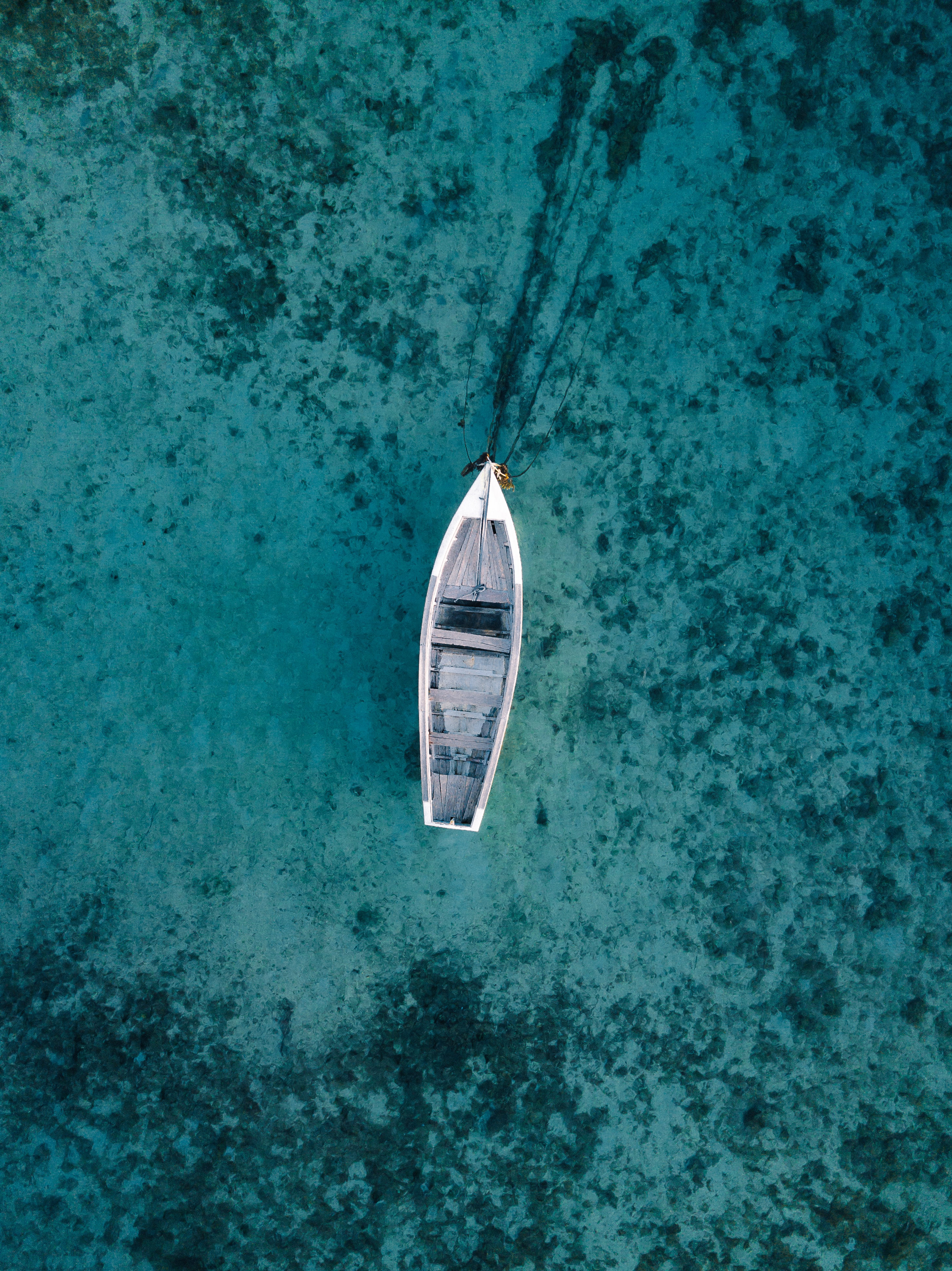 Free download wallpaper Water, View From Above, Miscellanea, Miscellaneous, Transparent, Boat on your PC desktop