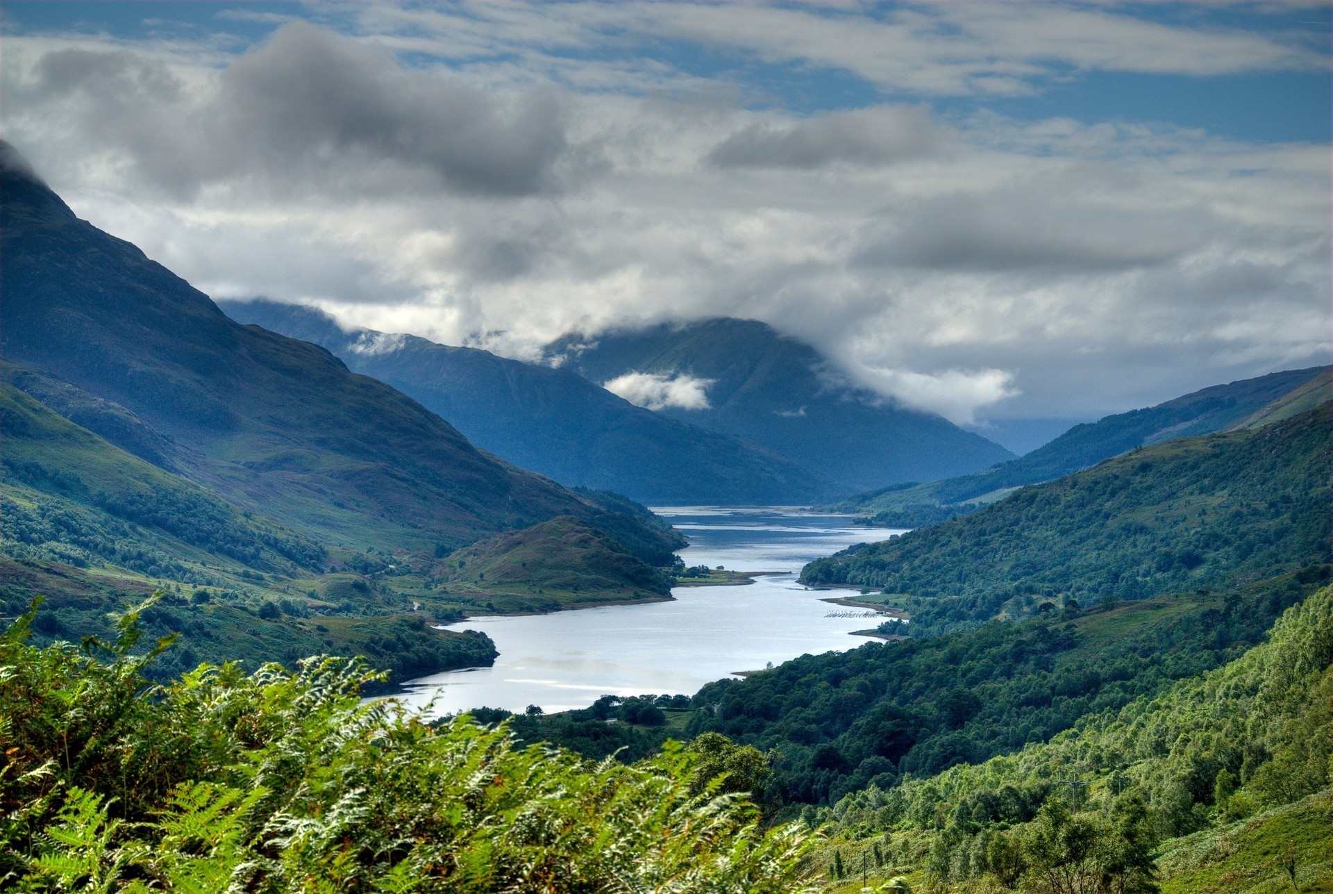 nature, sky, mountains, lake, height, scotland, picturesque Free Stock Photo