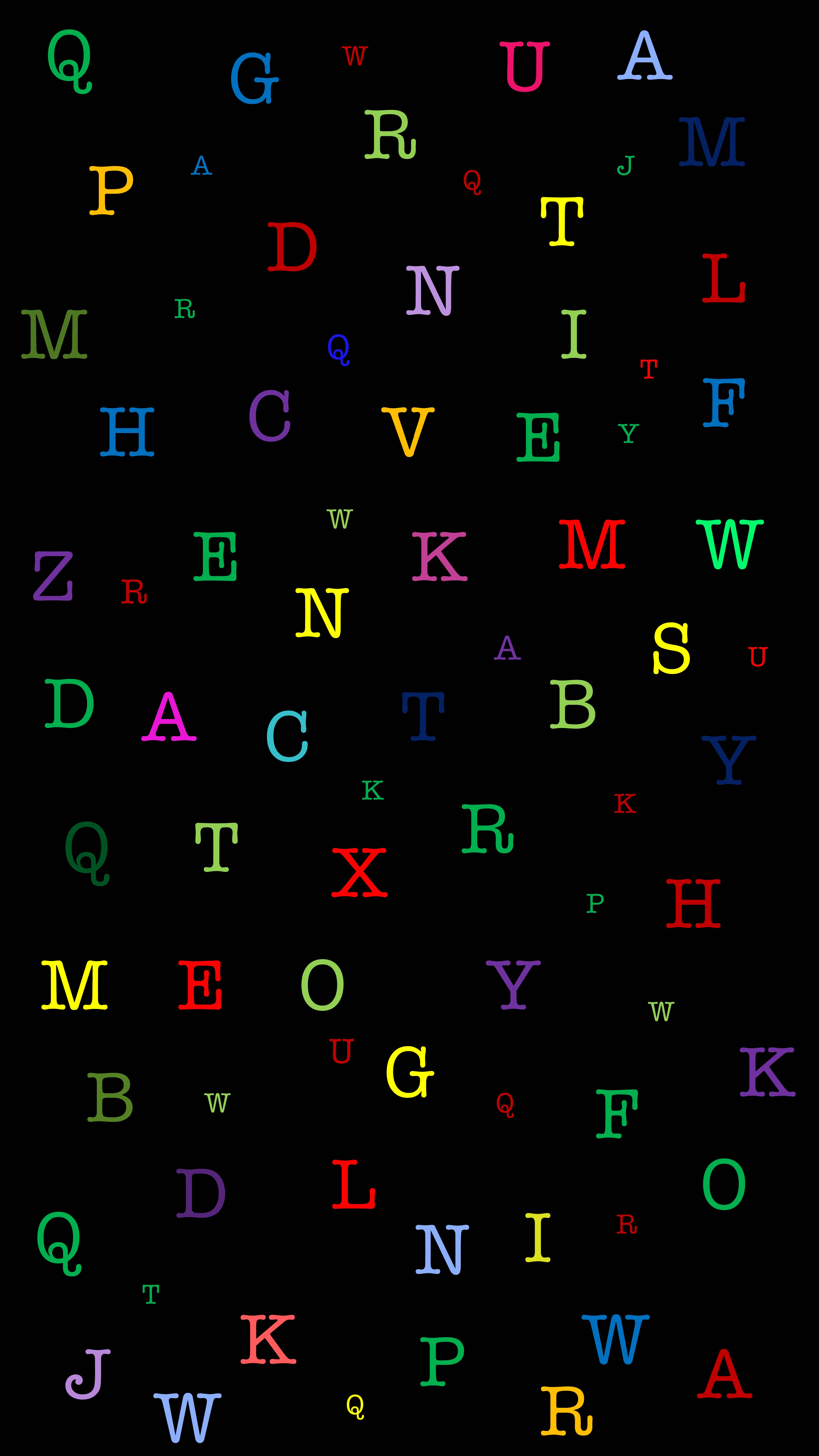 texture, letters, motley, multicolored, pattern, textures, alphabet Full HD