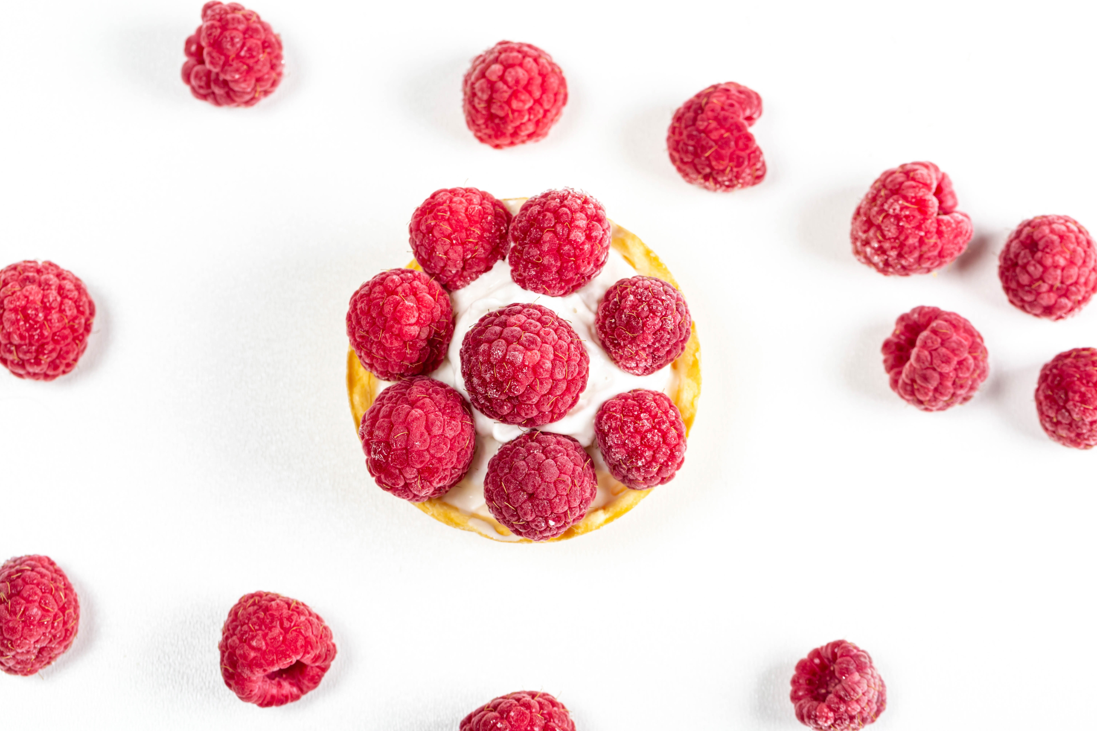 Berries on the Cake Top view