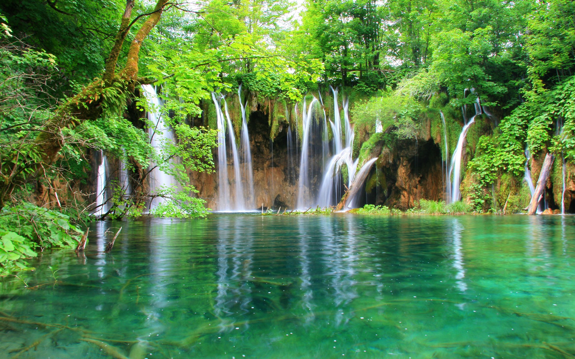 nature, waterfalls, earth, waterfall, lagoon, water