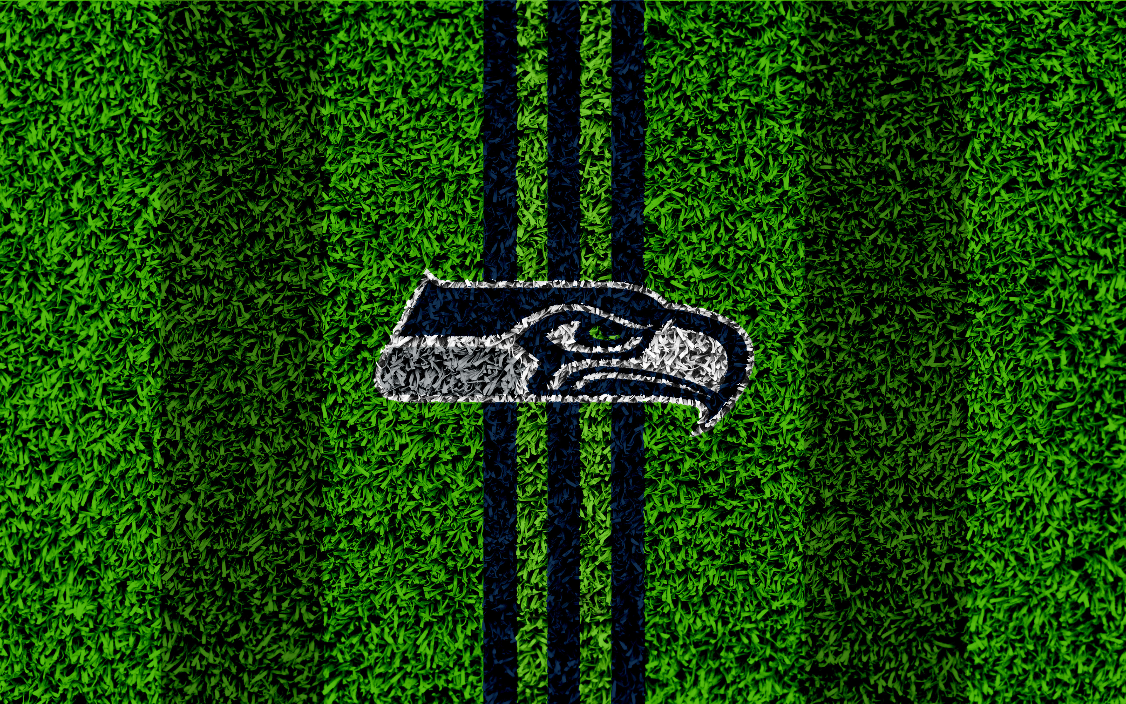 seahawks logo green background