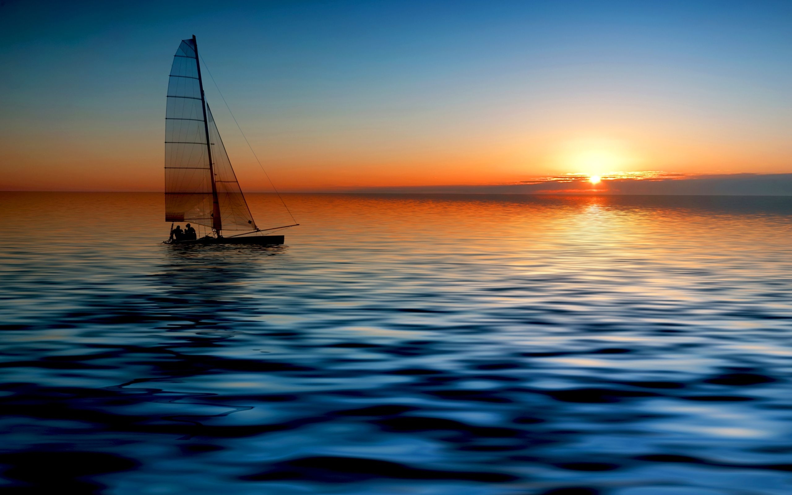 Download mobile wallpaper Transport, Sea, Landscape, Sunset, Yachts for free.