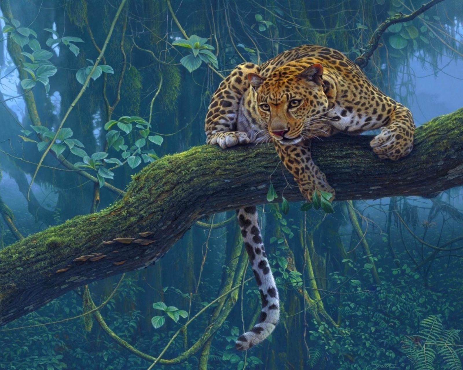 Леопард и Ягуар арт