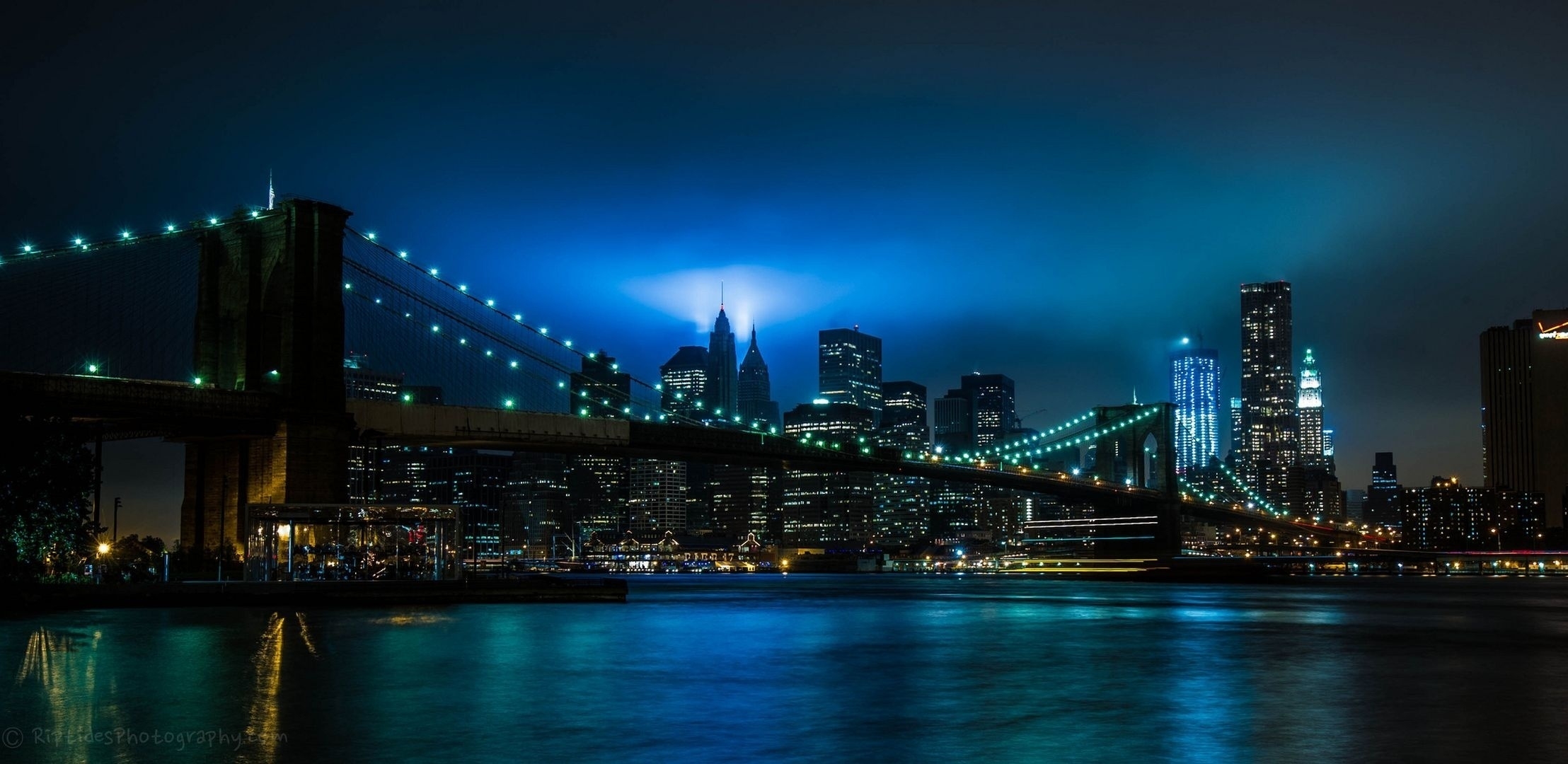 157470 免費下載壁紙 城市, 河, 夜, 灯光, 灯具, 桥, 纽约, 布鲁克林 屏保和圖片