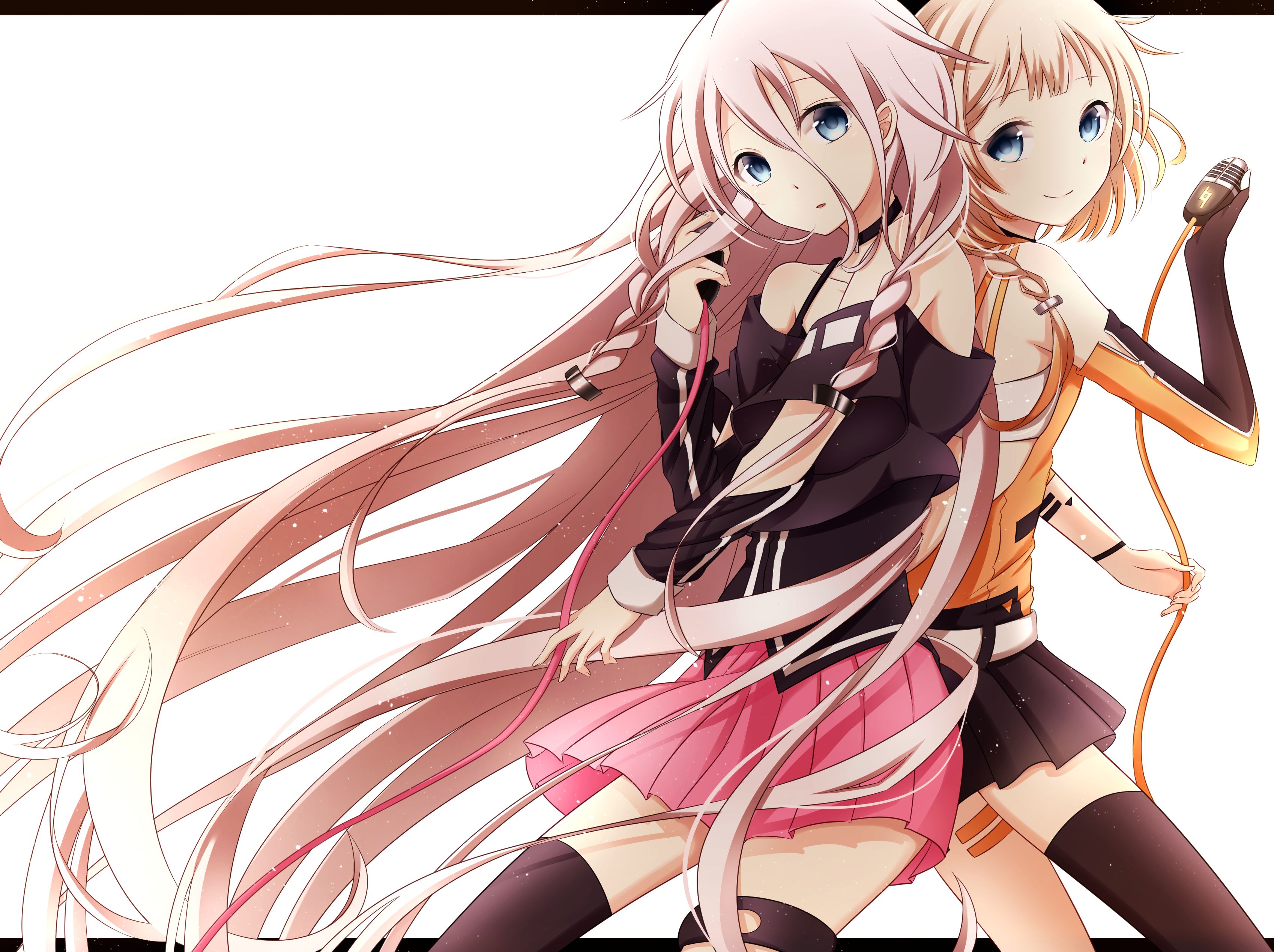 Download mobile wallpaper Anime, Vocaloid, Crossover, Ia (Vocaloid), One (Cevio), Cevio for free.