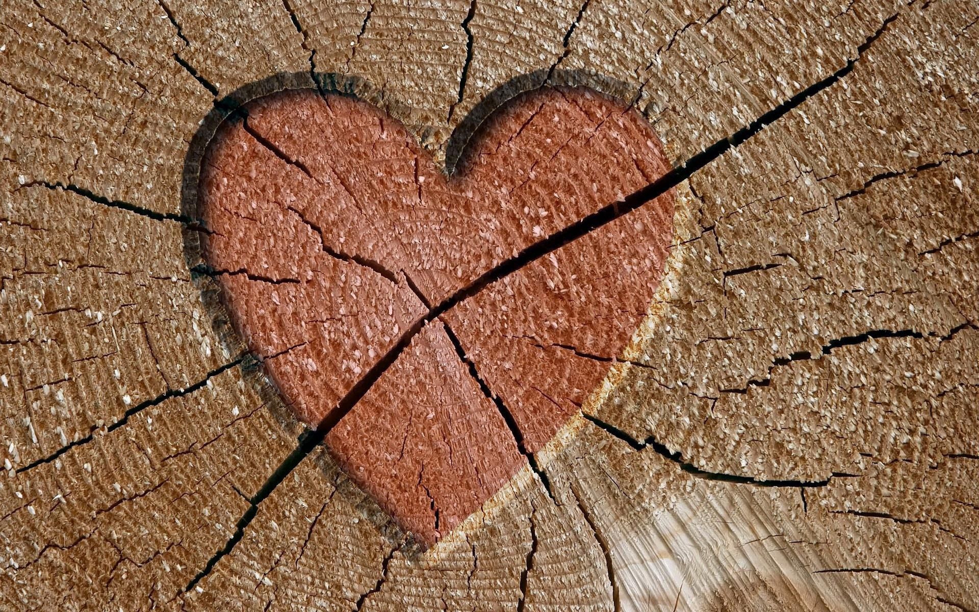 Free Downloadable Brown Heart Wallpaper For Phone and Computer