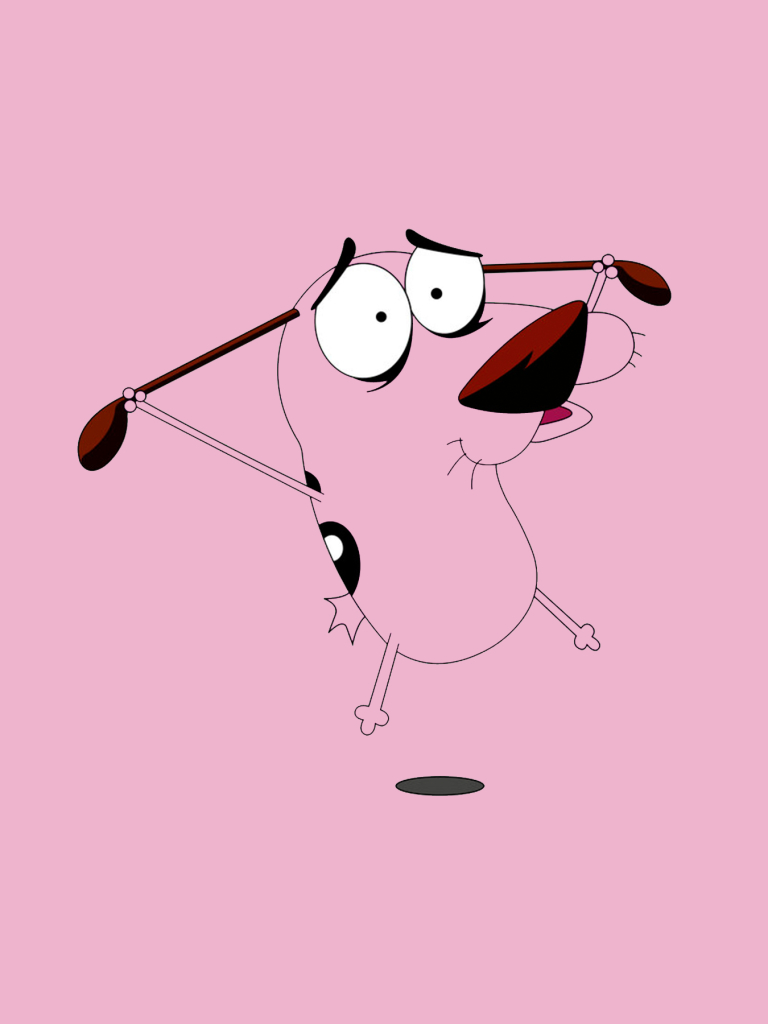 tv show, courage the cowardly dog, pink, dog phone background