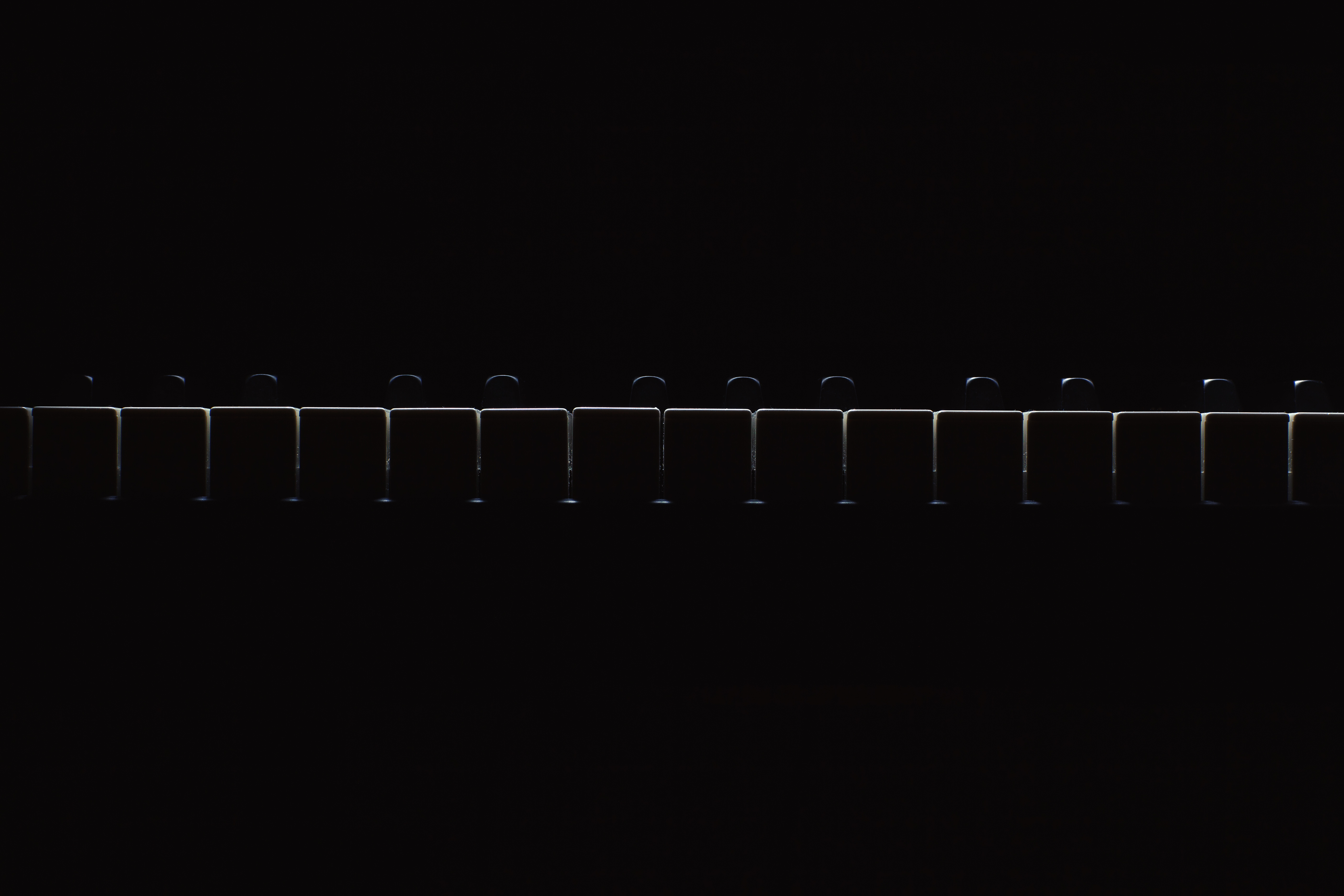 piano, keys, black, dark High Definition image