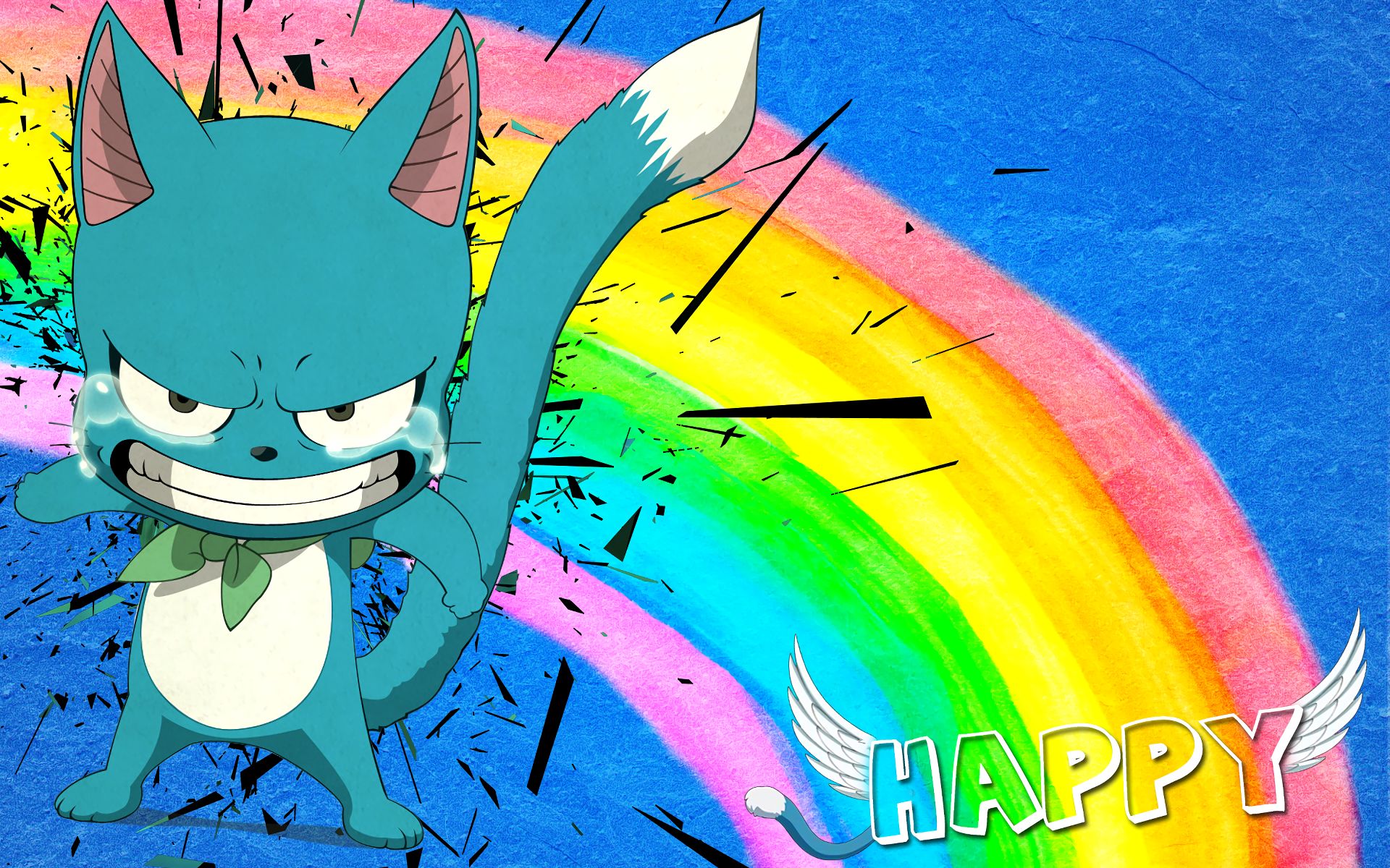 Happy The Cat From Fairy Tale Fairy Tail Happy Render  Fairy Tail Happy  Fish Transparent PNG  1368x855  Free Download on NicePNG