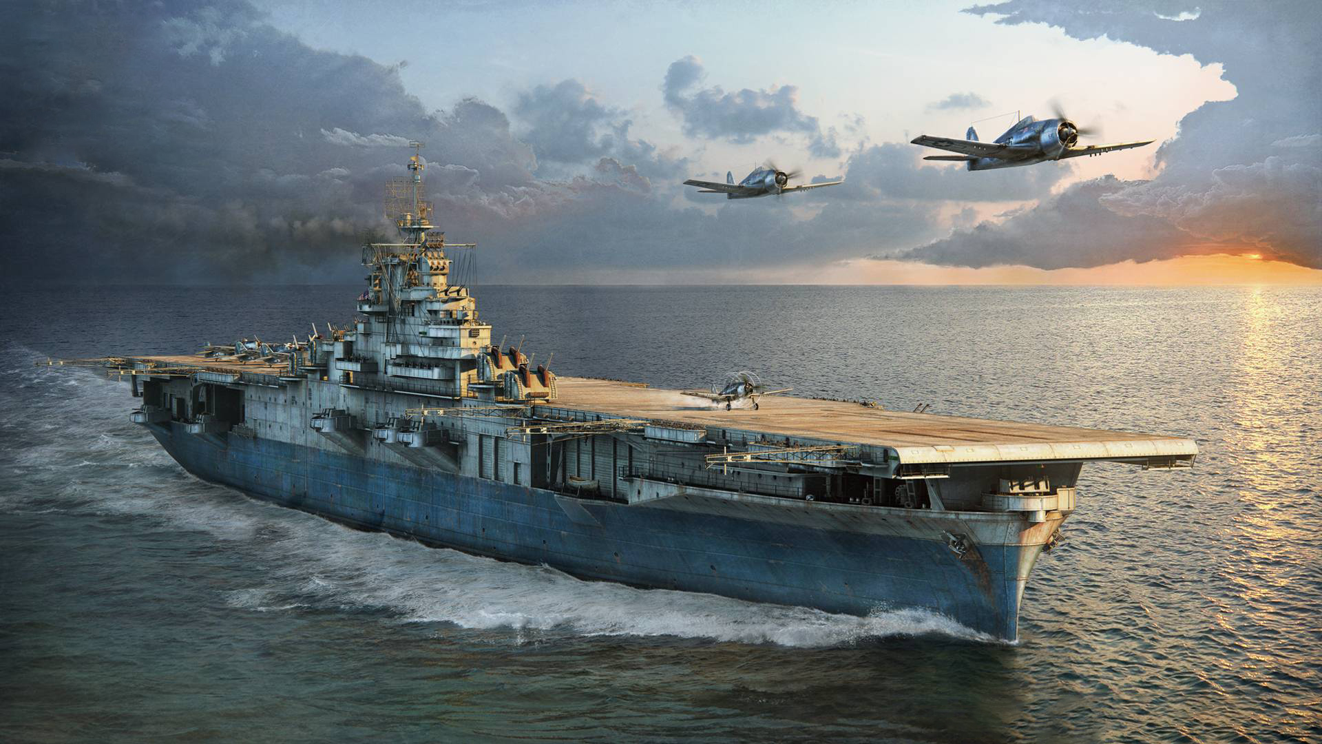 World of Warships авианосцы