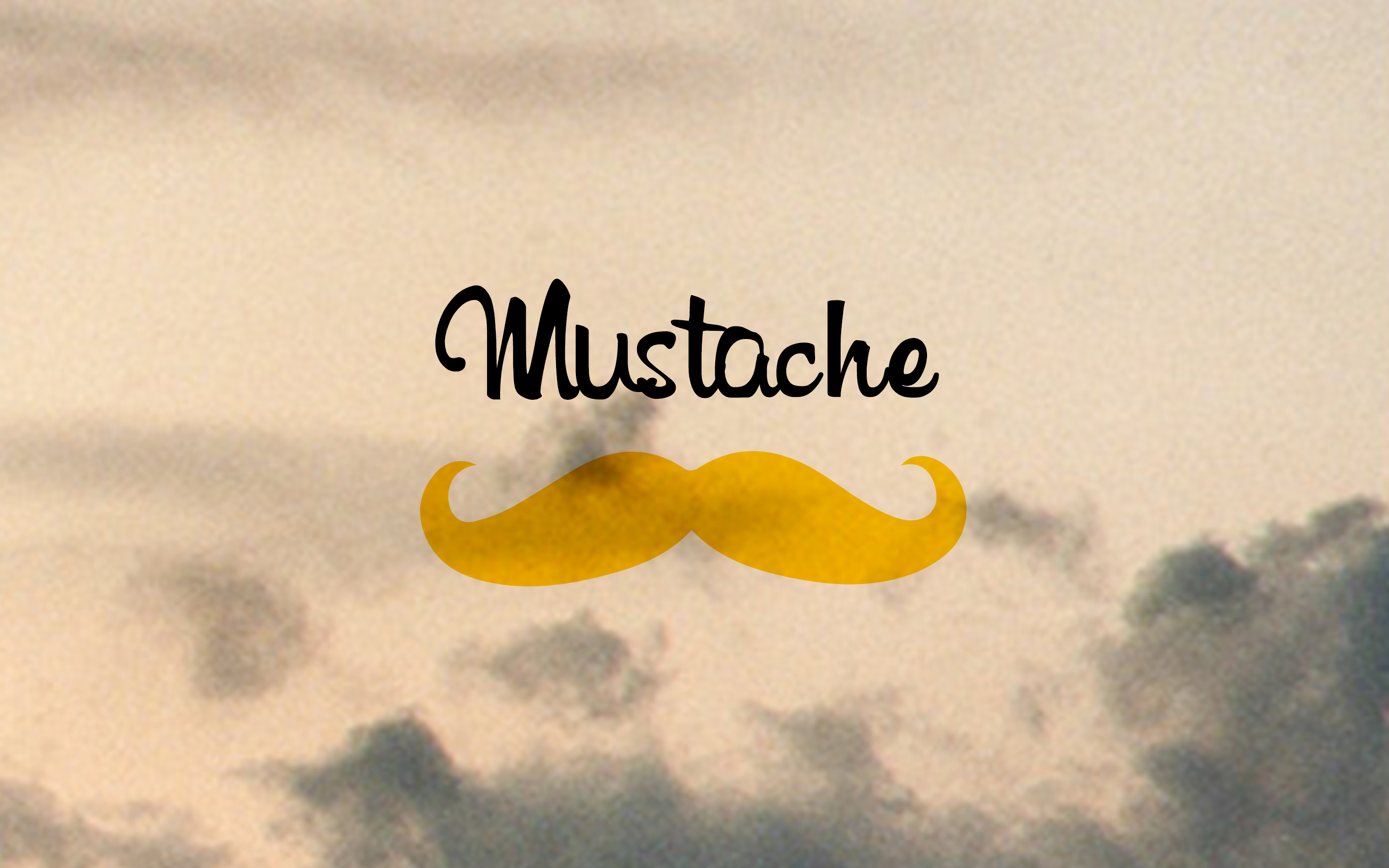 minimalism, words, inscription, mustache, moustache 2160p