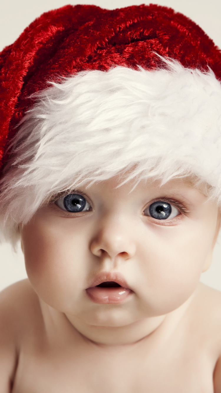 Download mobile wallpaper Christmas, Cute, Photography, Baby for free.
