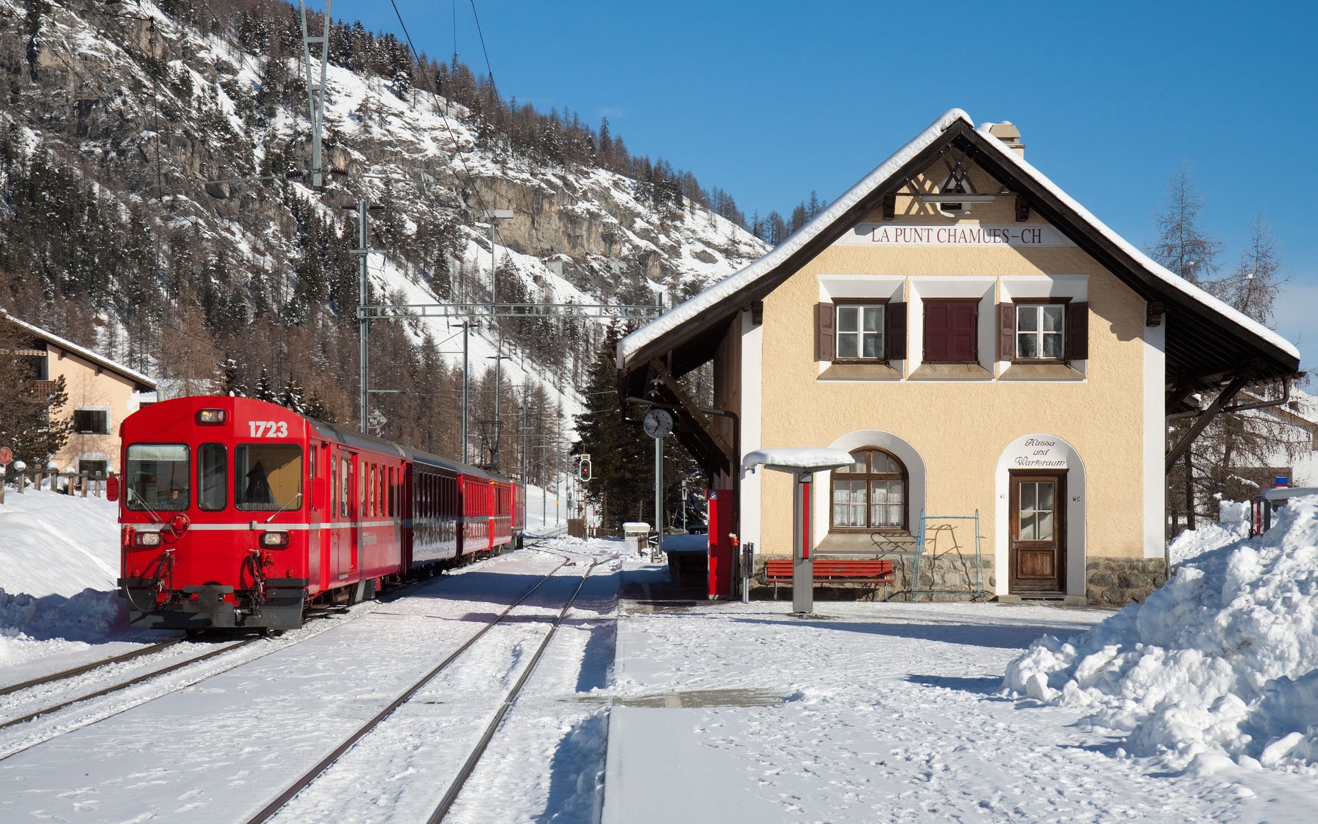 Железная дорога Швейцарии станции