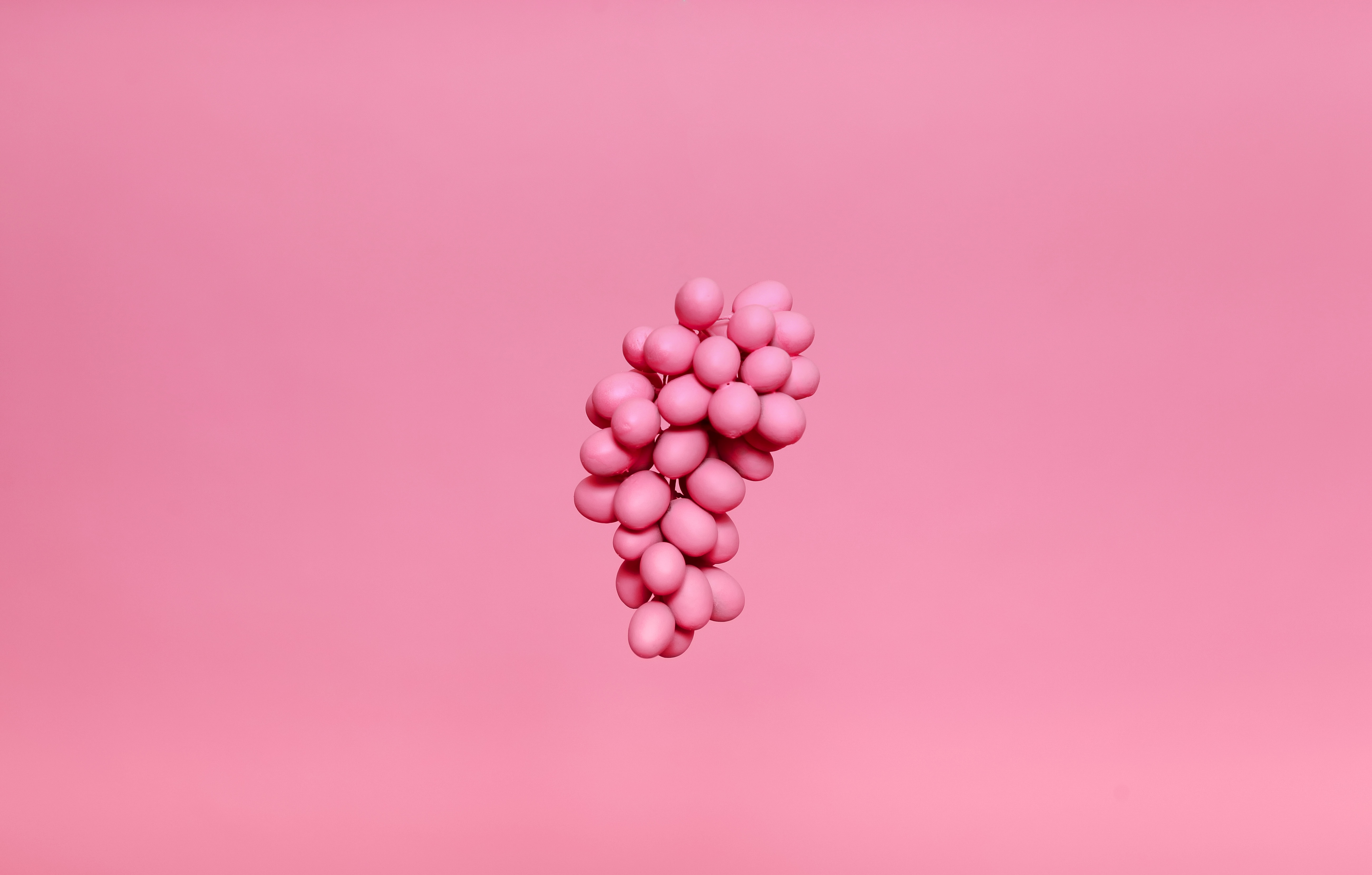 pink, grapes, minimalism, paint, bunch phone background