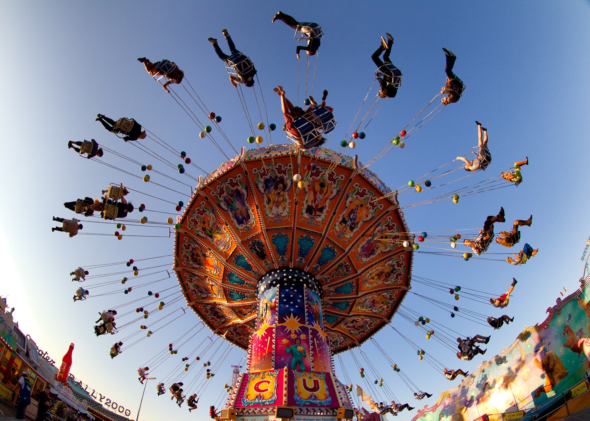 vertical wallpaper carnival, man made, amusement park, colors, people, swing, amusement parks