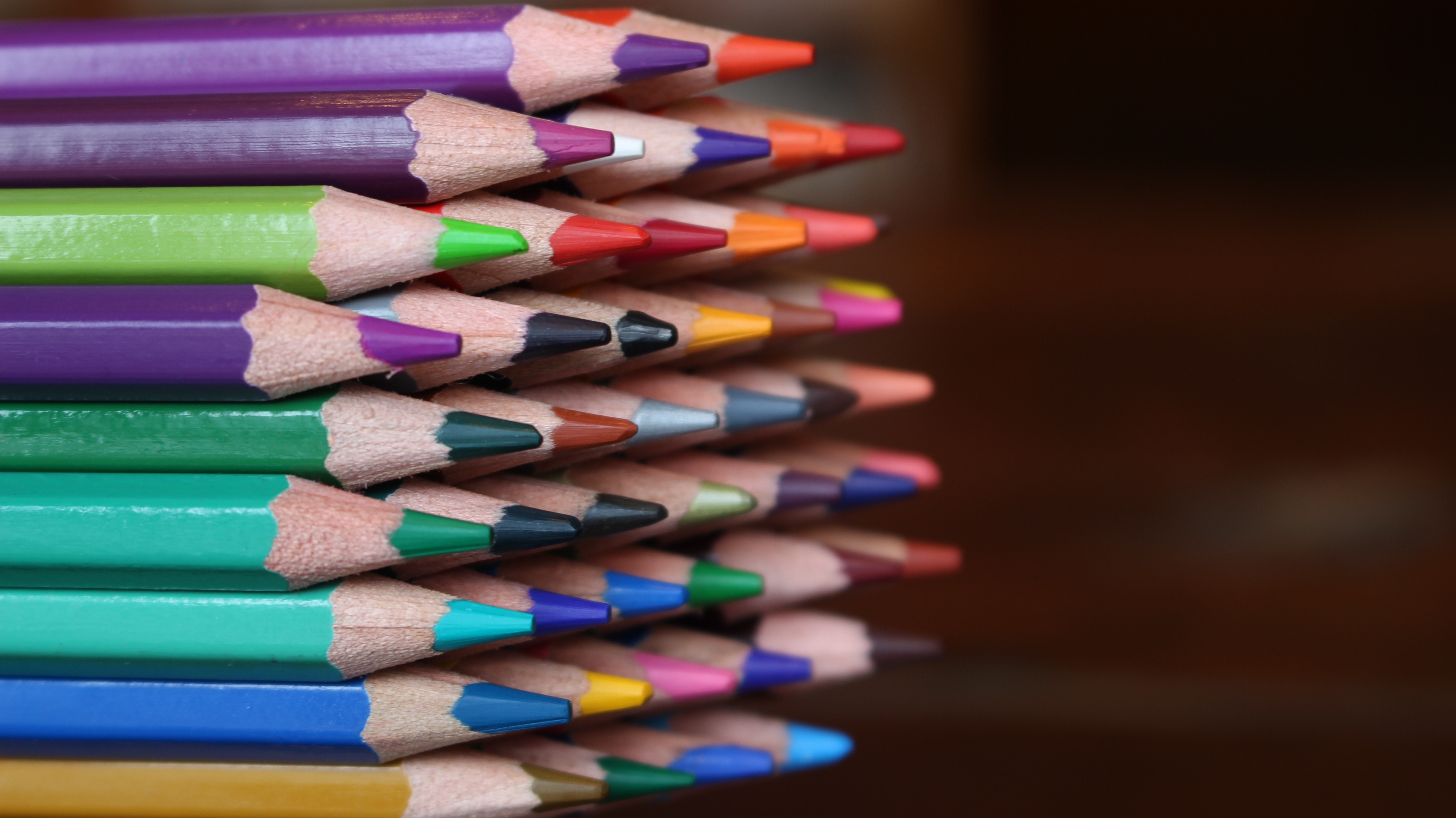 miscellanea, miscellaneous, multicolored, motley, colored pencils, colour pencils, imprisoned, cloistered