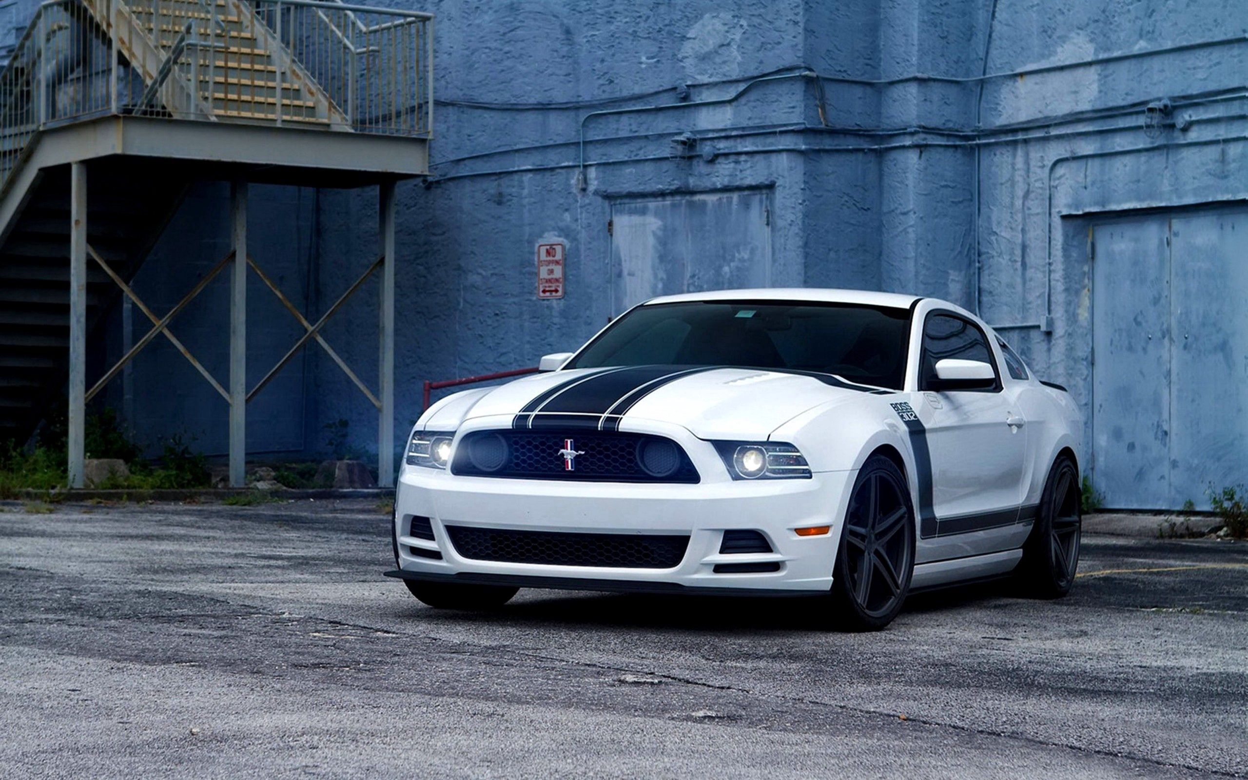 mustang, muscle car, style, ford, cars, white, boss 302