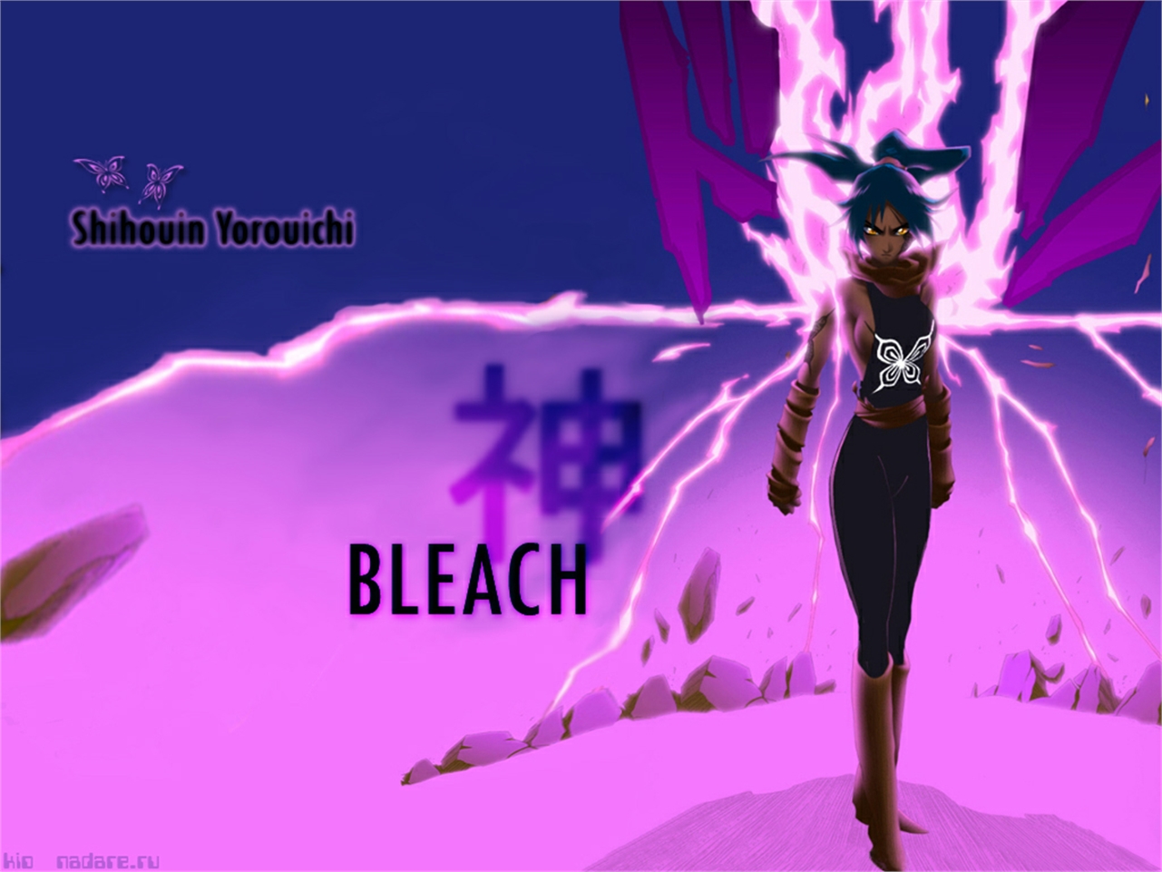 Wallpaper ID 1012431  bleach 720P art shihouin x hd Shihouin  Yoruichi yoruichi anime free download